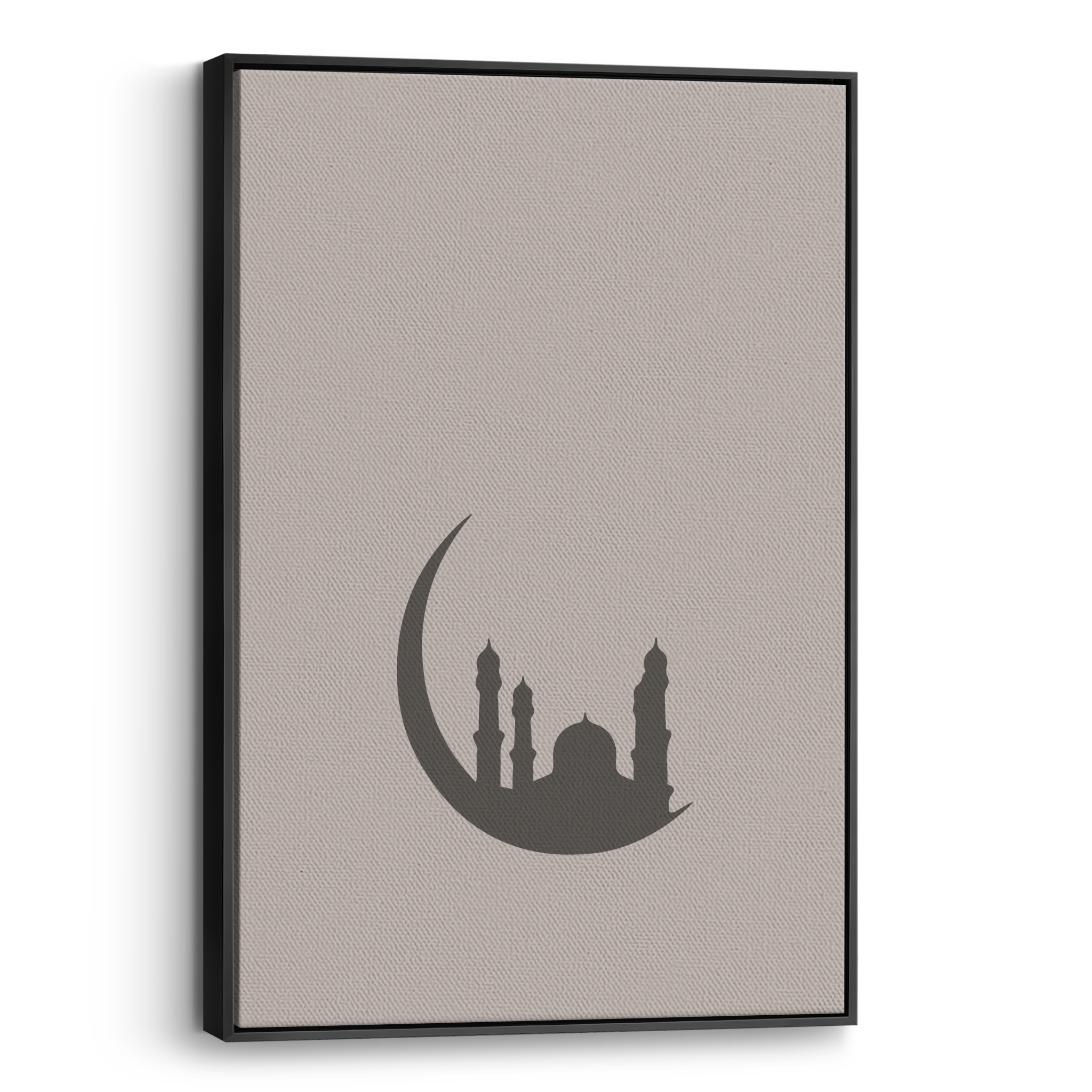 Crescent Moon Beige Canvas