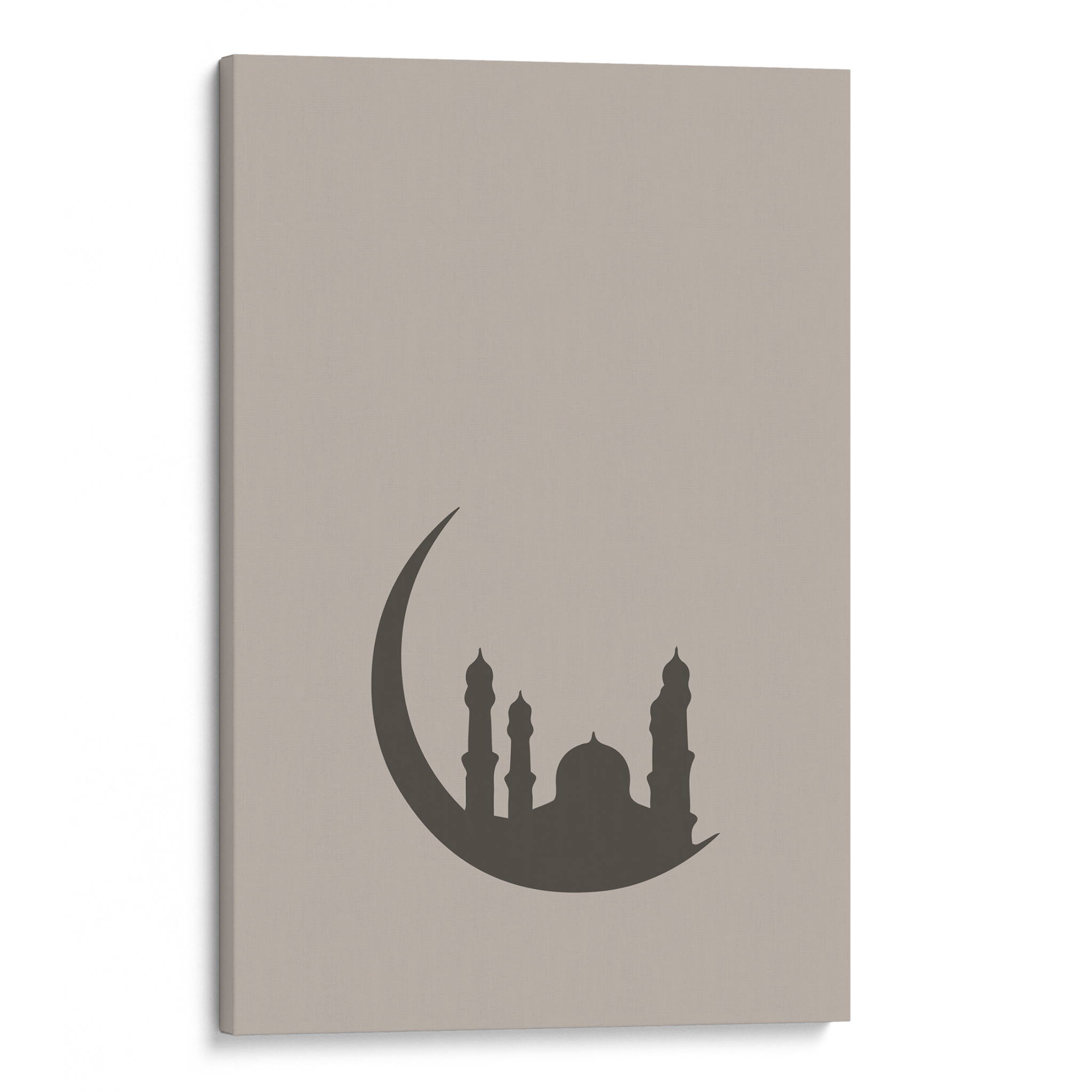 Crescent Moon Beige Canvas
