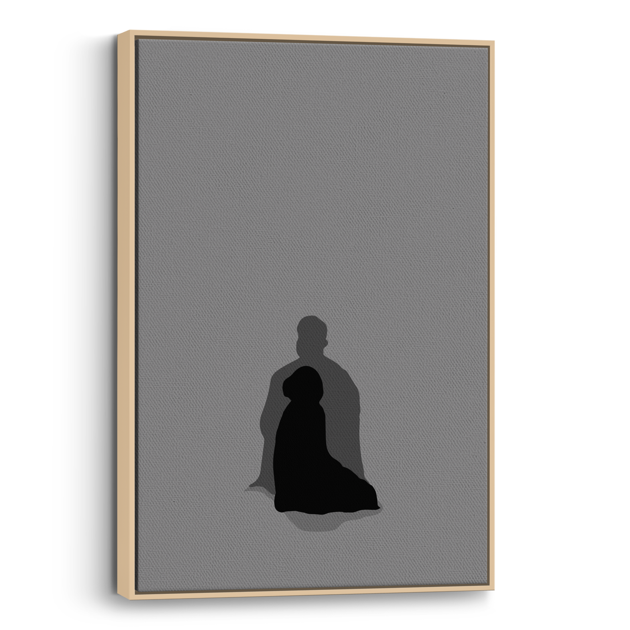 Praying Together Grey Canvas