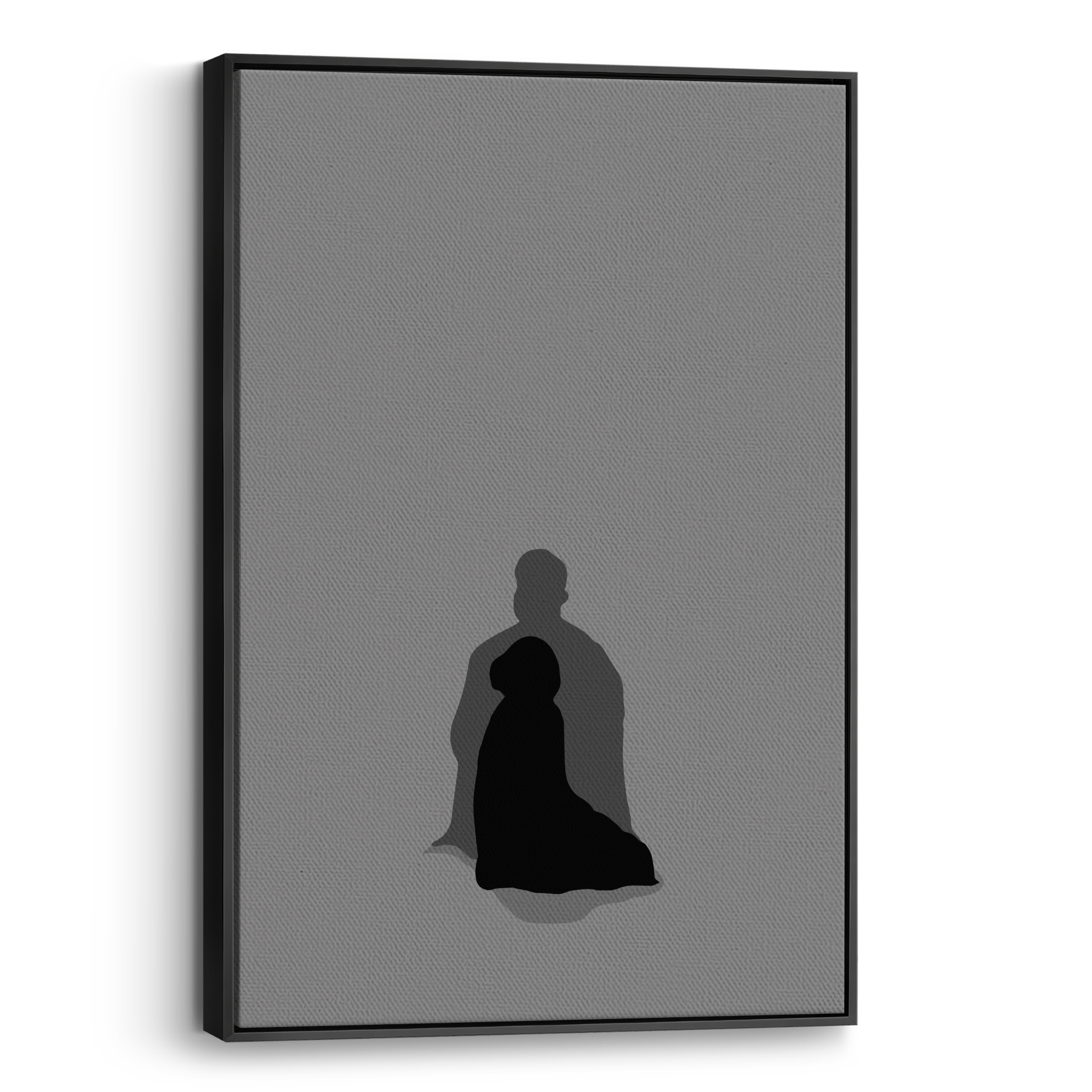 Praying Together Grey Canvas