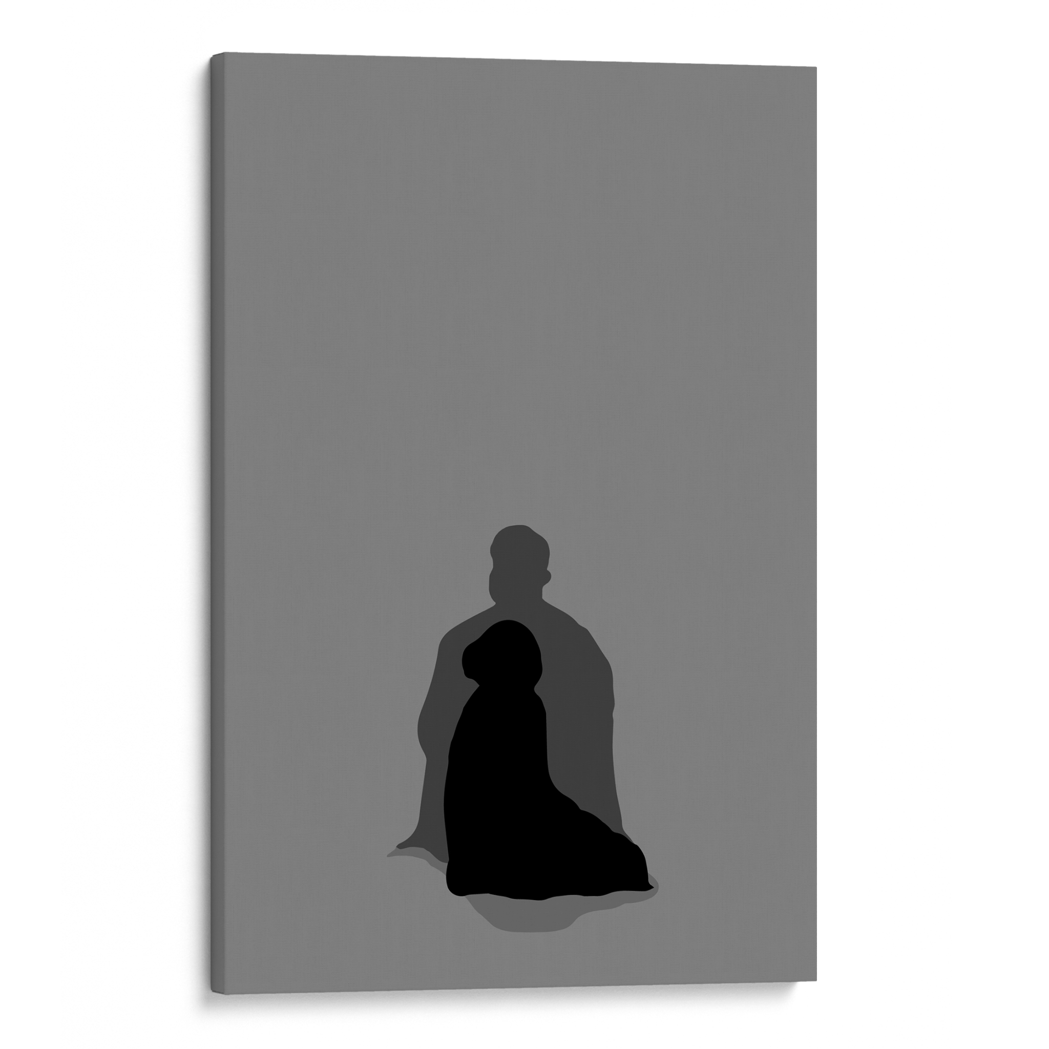 Praying Together Grey Canvas