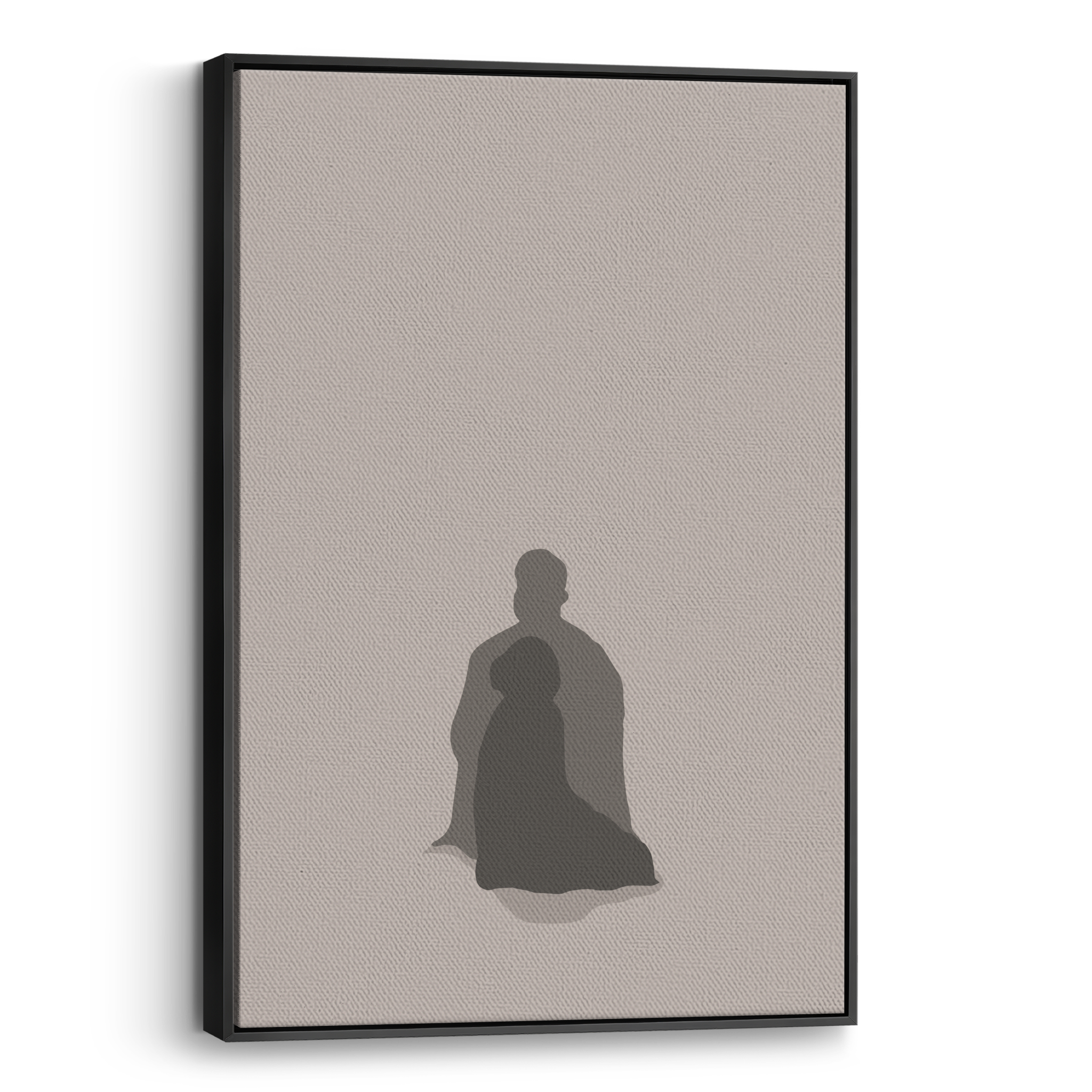 Praying Together Beige Canvas