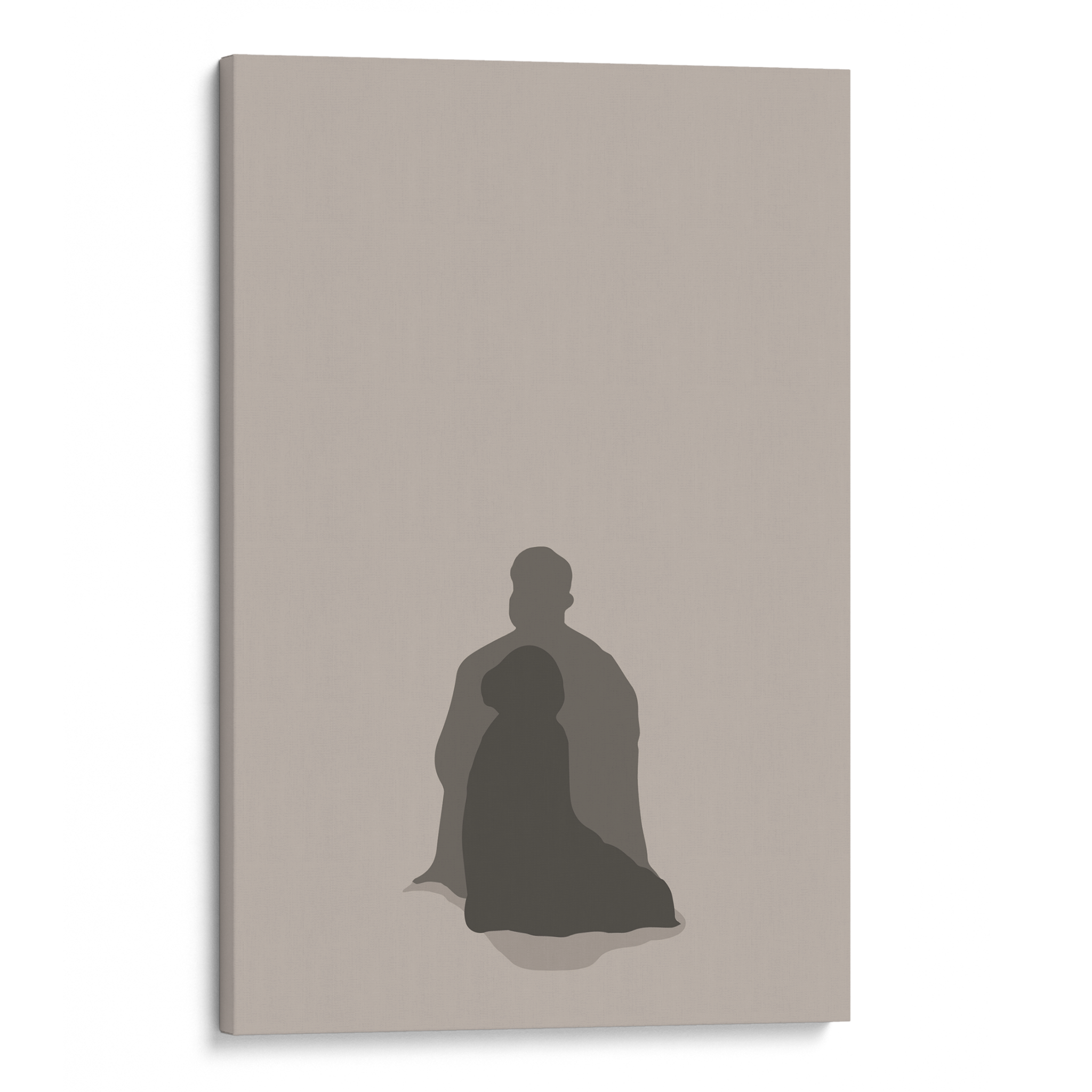 Praying Together Beige Canvas