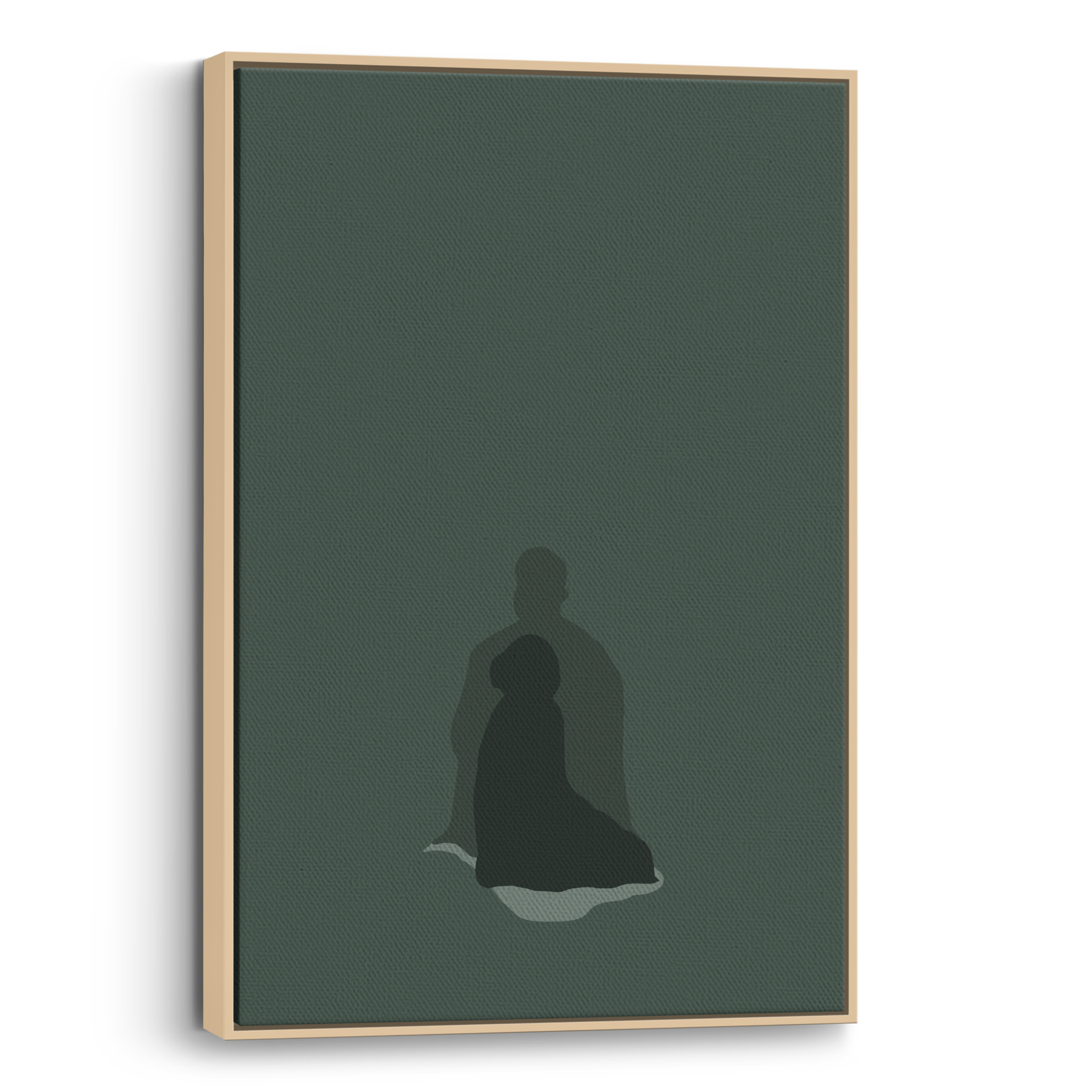 Praying Together Green Canvas