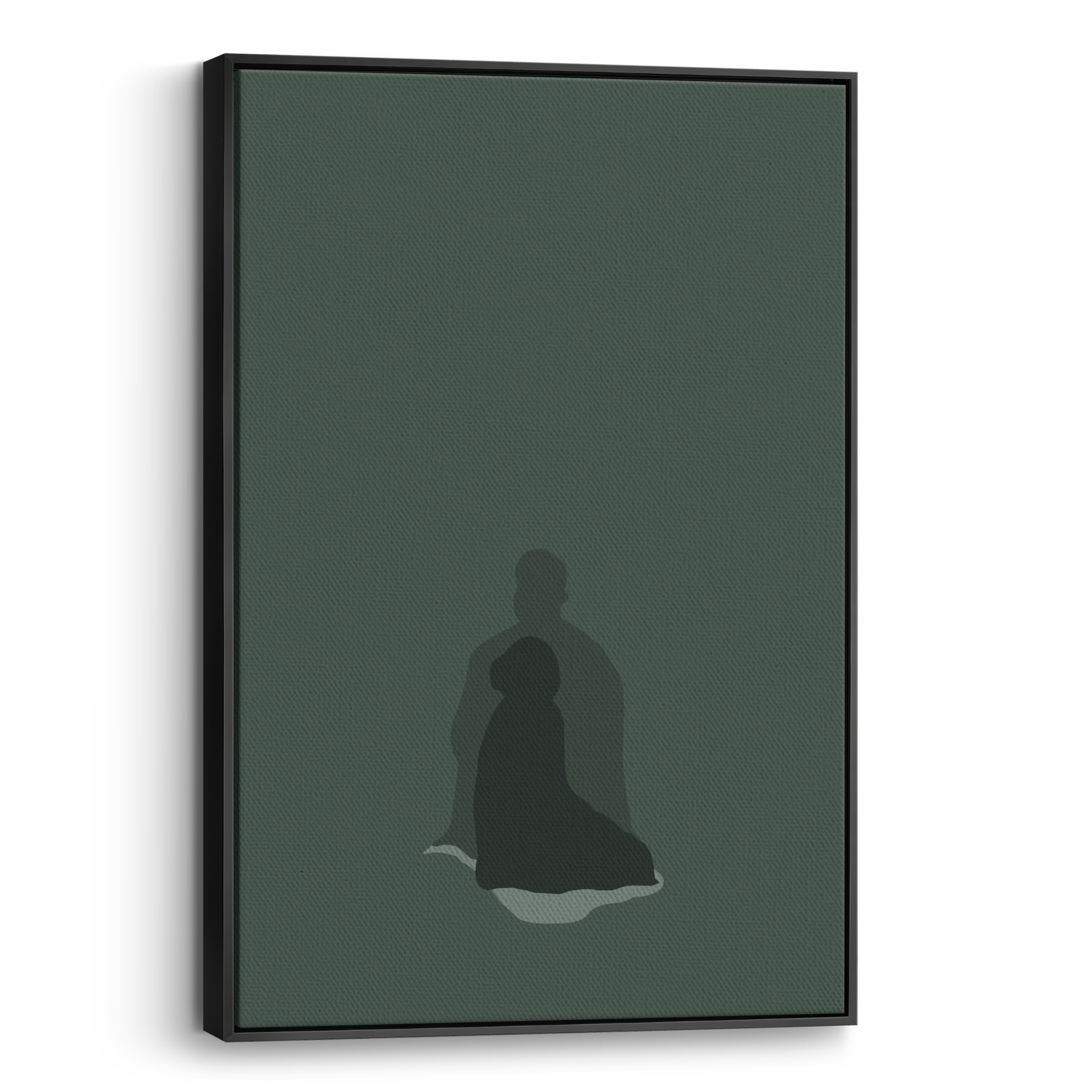 Praying Together Green Canvas