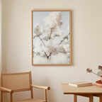Blooming White Canvas