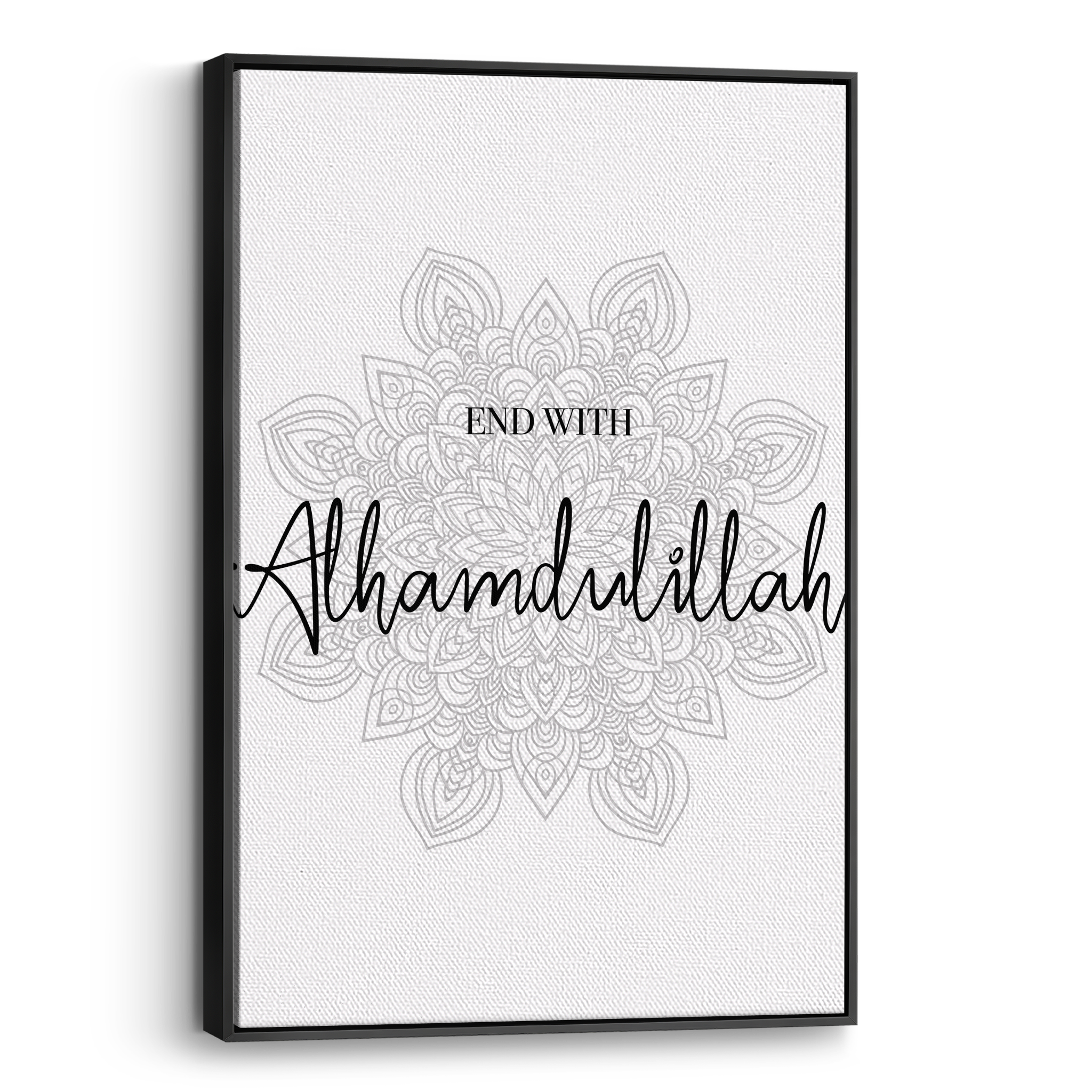 End With Alhamdulillah Canvas