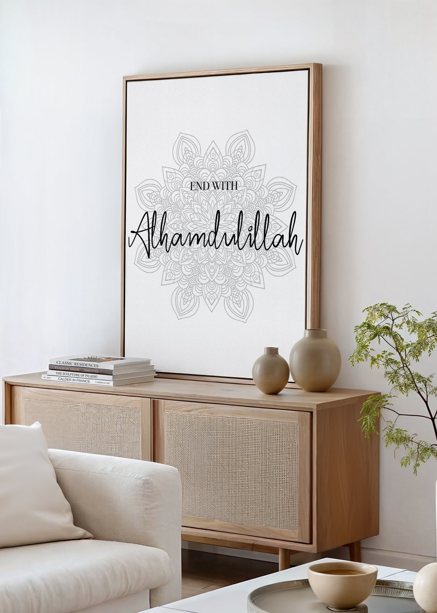 End With Alhamdulillah Canvas