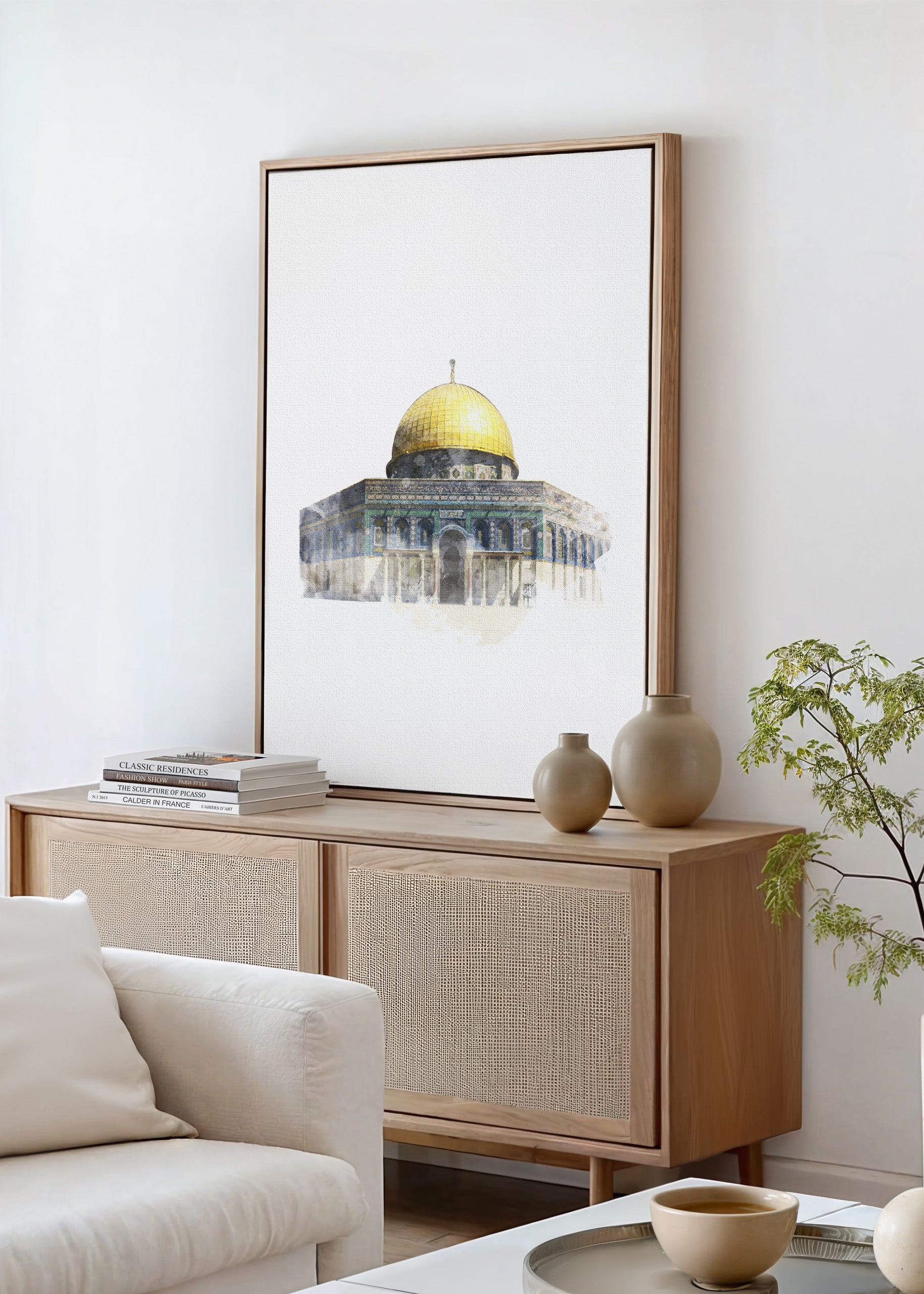 Al Aqsa Watercolor Canvas