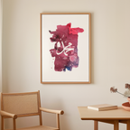 Watercolor Red Muhammad Canvas
