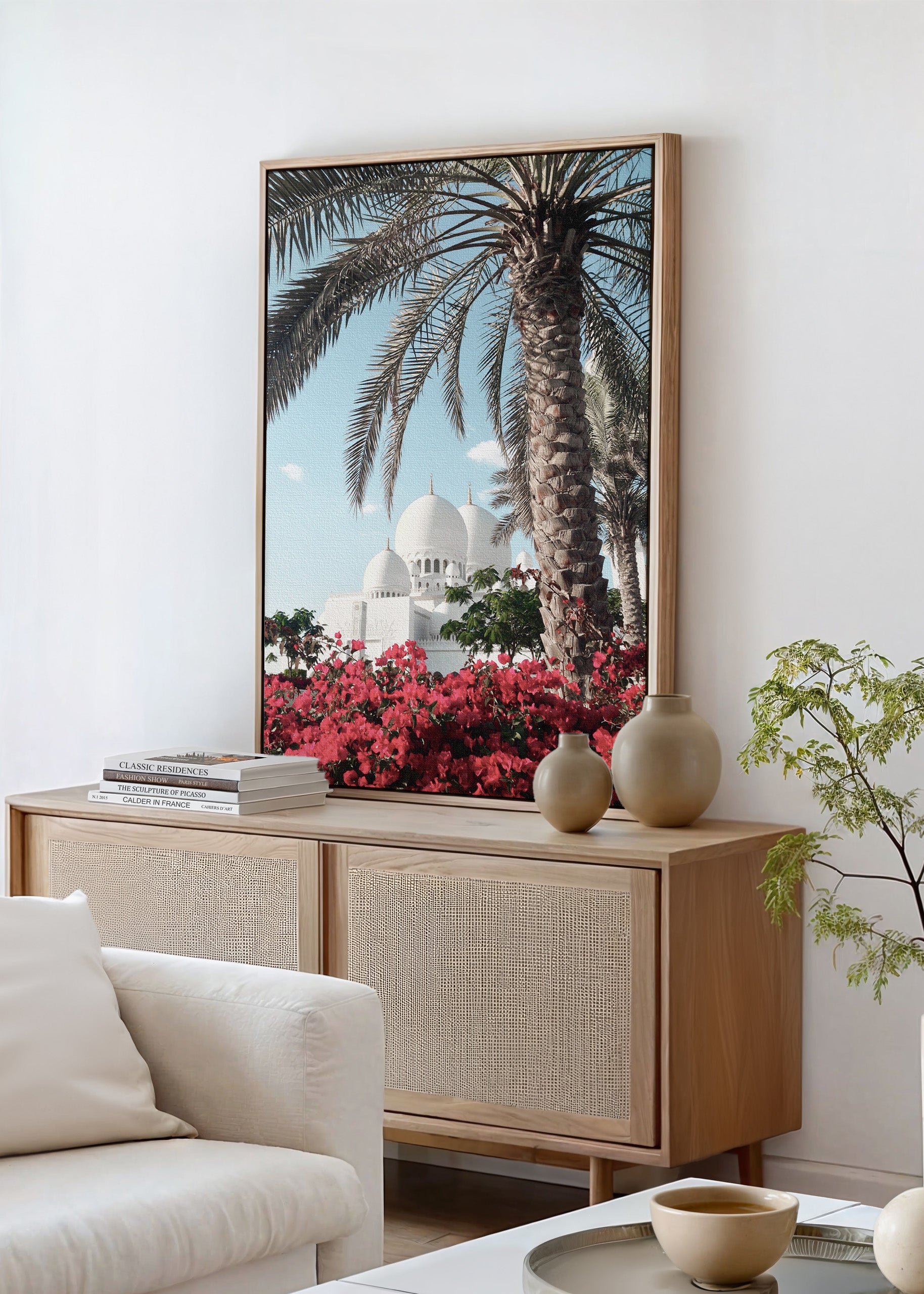 Sheikh Zayed Flowers Canvas