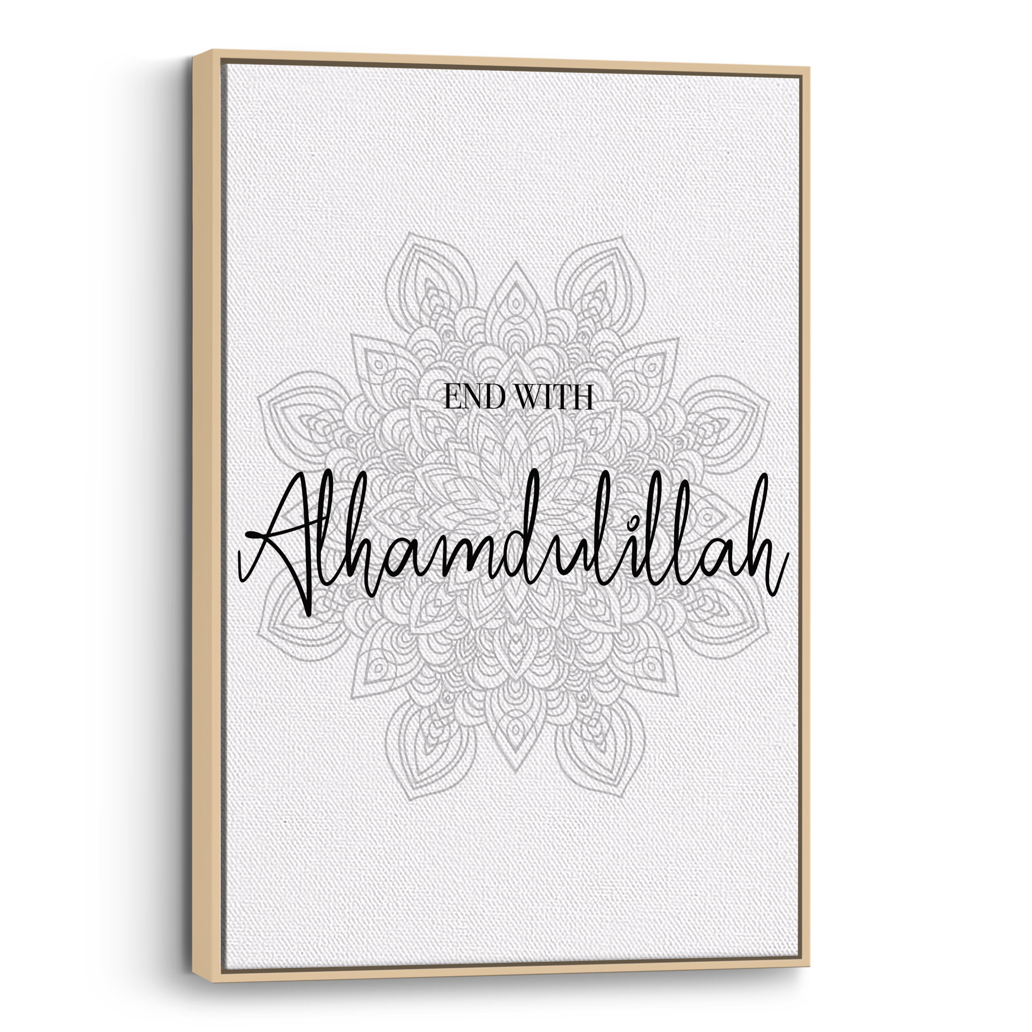 End With Alhamdulillah Canvas