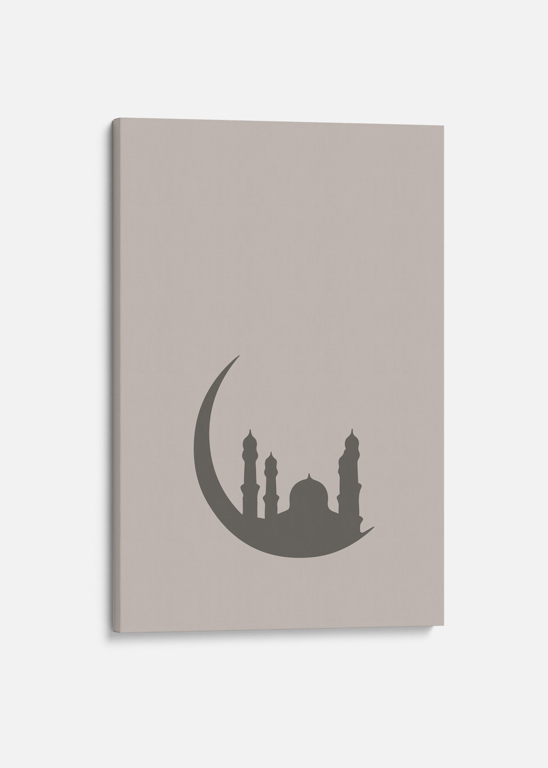 Crescent Moon Beige Canvas