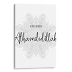 End With Alhamdulillah Canvas