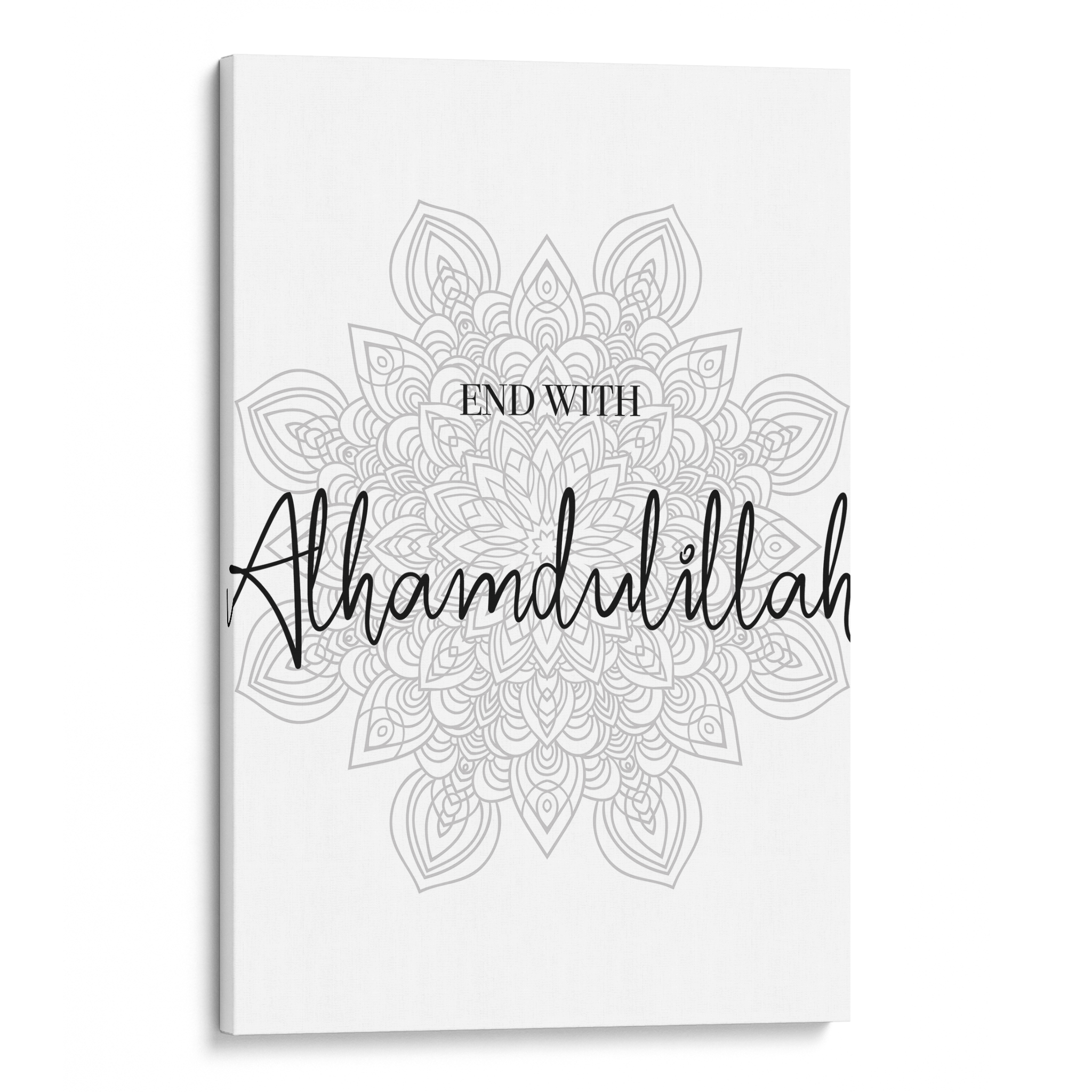 End With Alhamdulillah Canvas