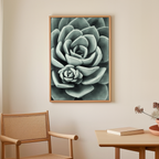 Mint Green Succulent Canvas