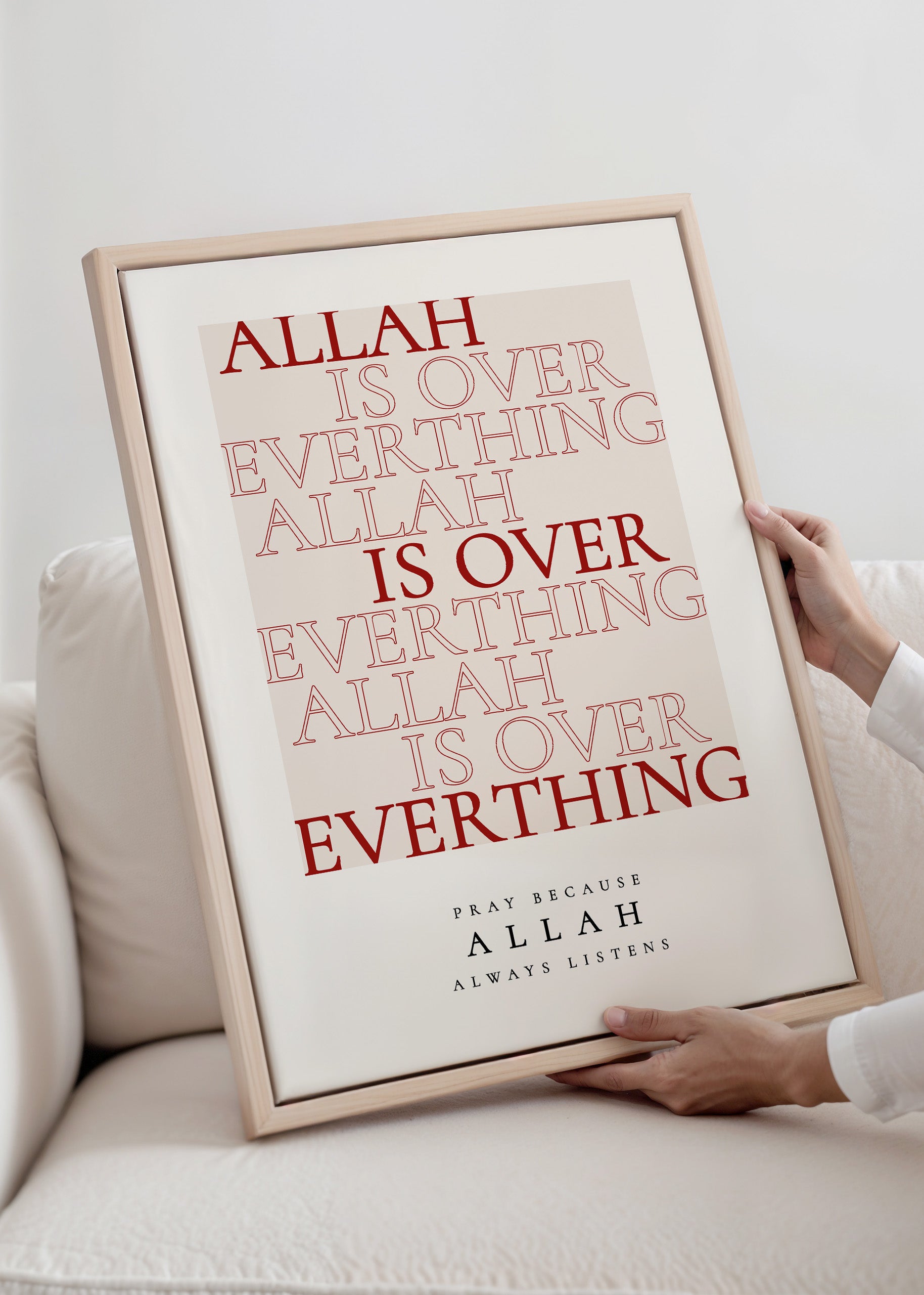 Allah Over Everything Canvas