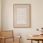 Kaaba Door Beige Canvas