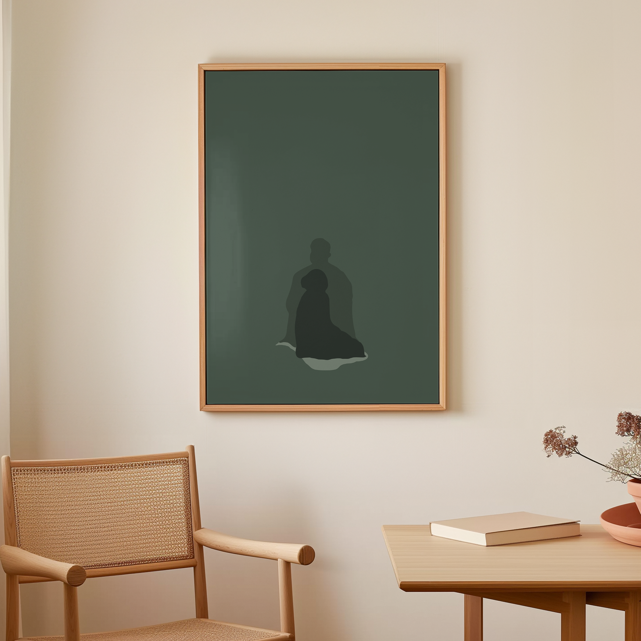 Praying Together Green Canvas