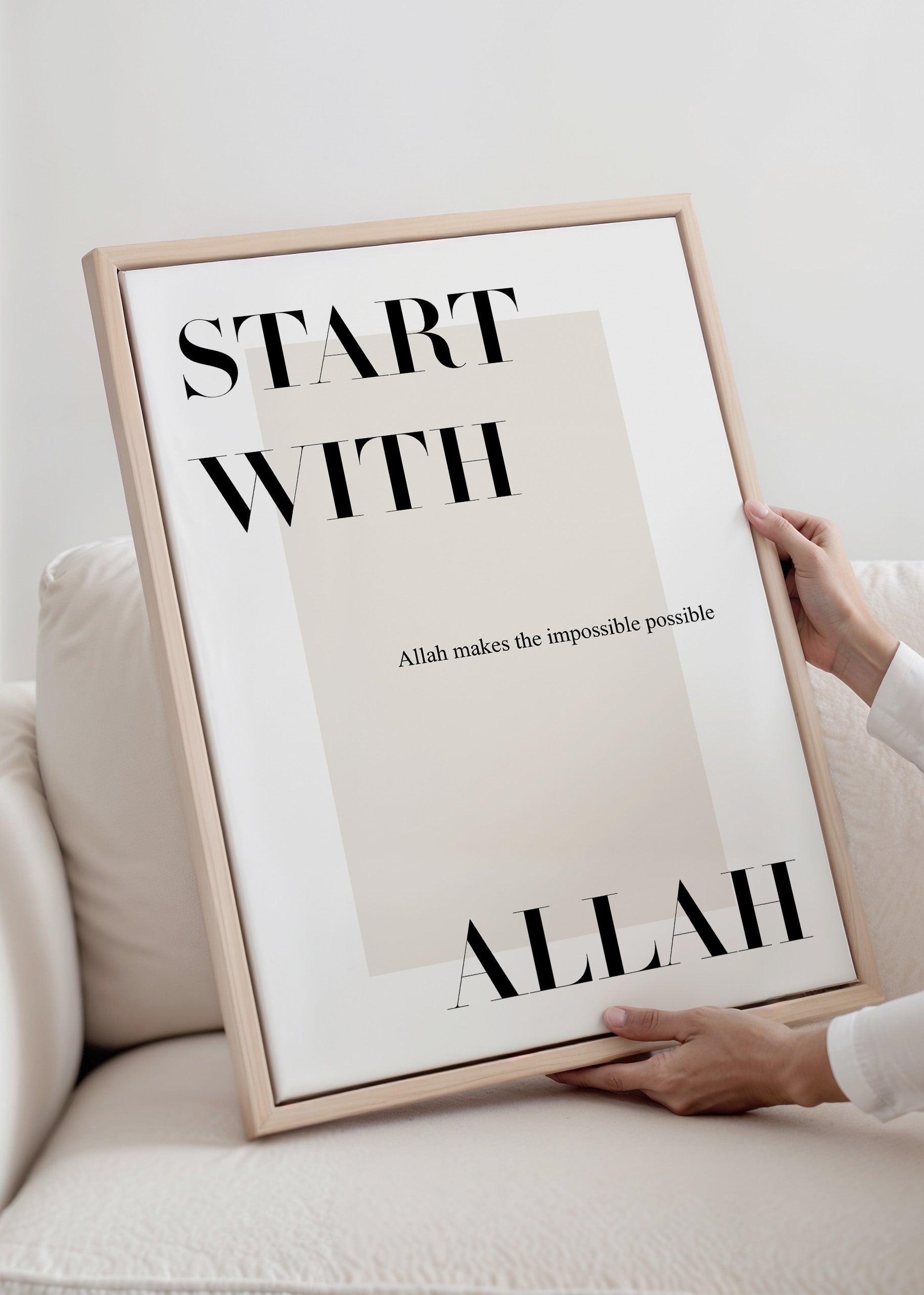 Start With Allah Canvas