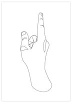 Shahada Hand White Poster – EXCLUSIVE - KAMAN