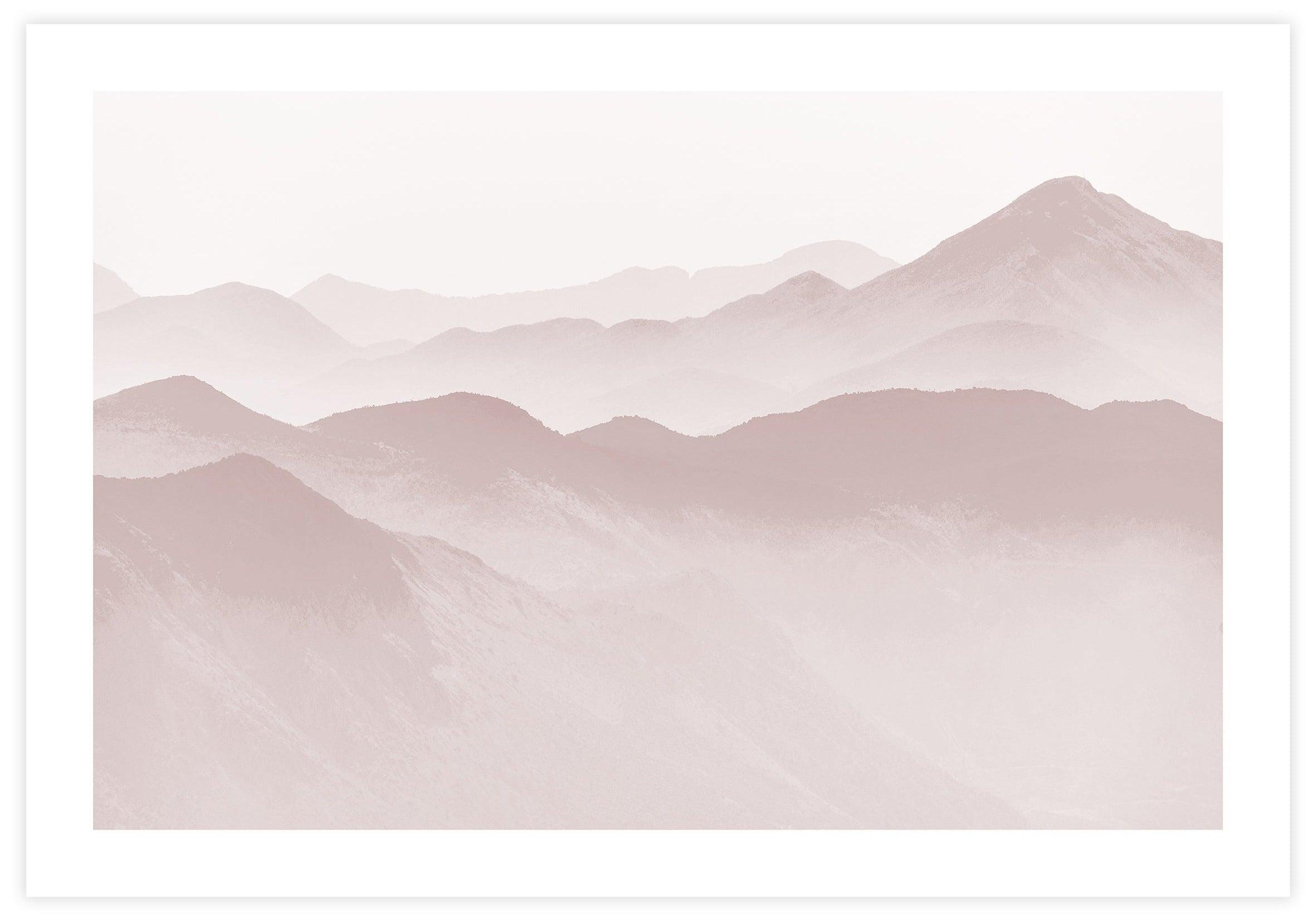 Pink Mountains Poster - KAMAN