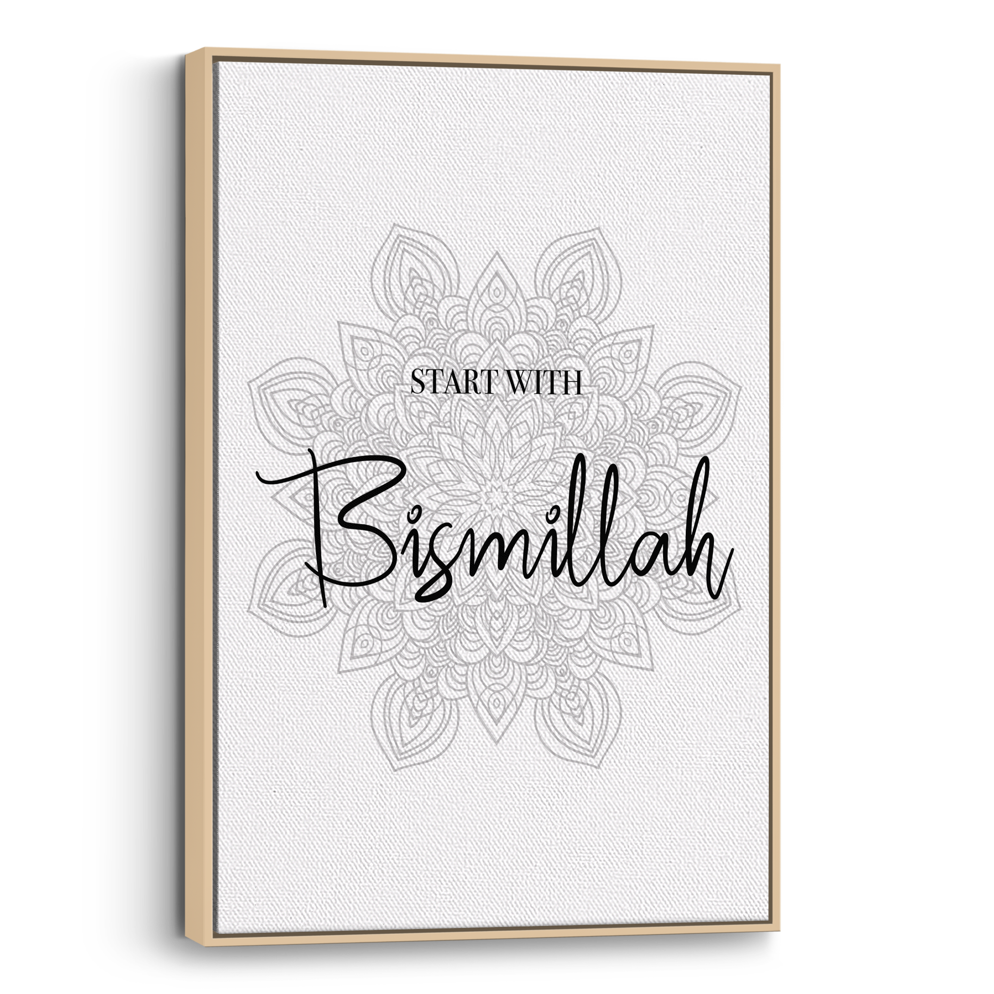 Start With Bismillah Canvas