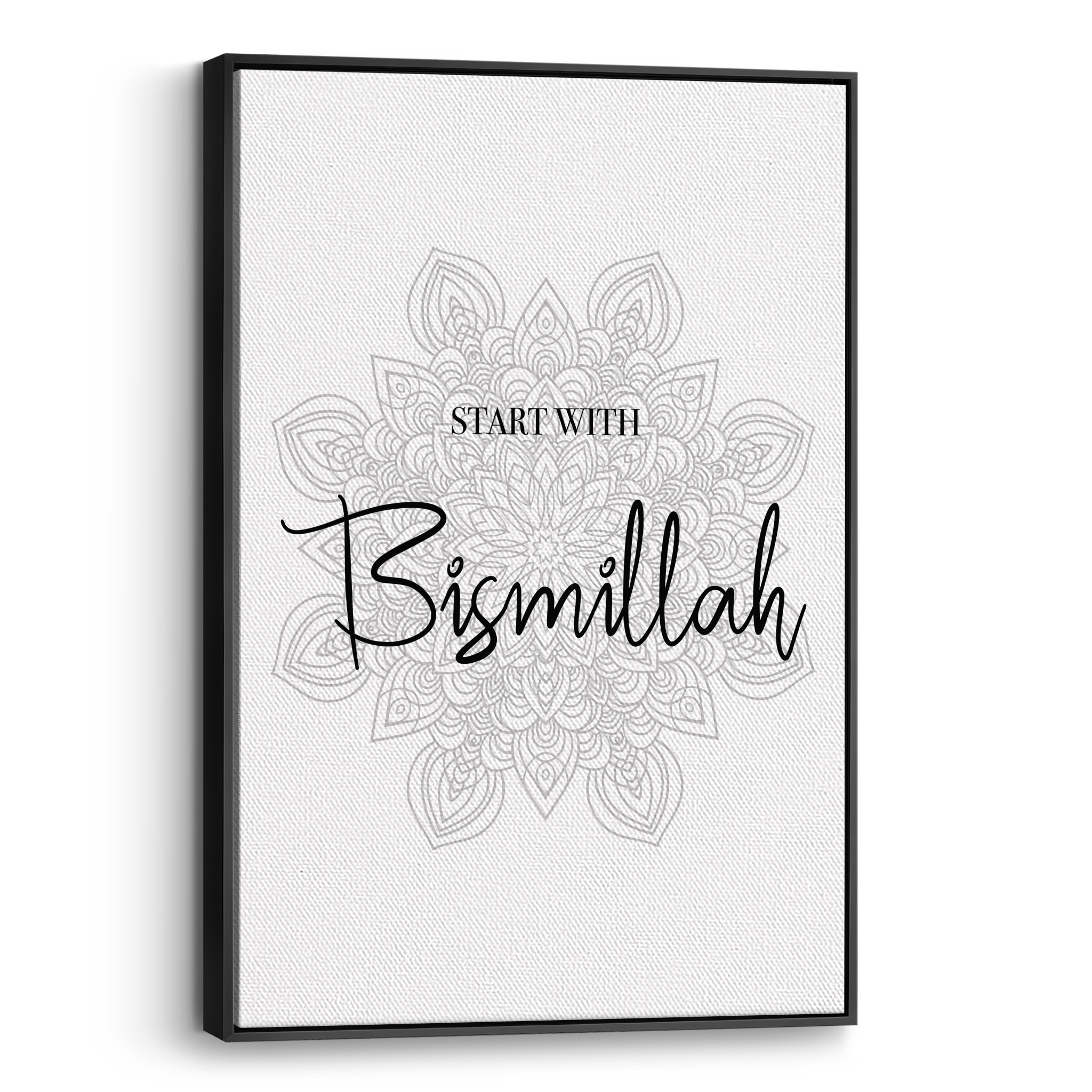 Start With Bismillah Canvas