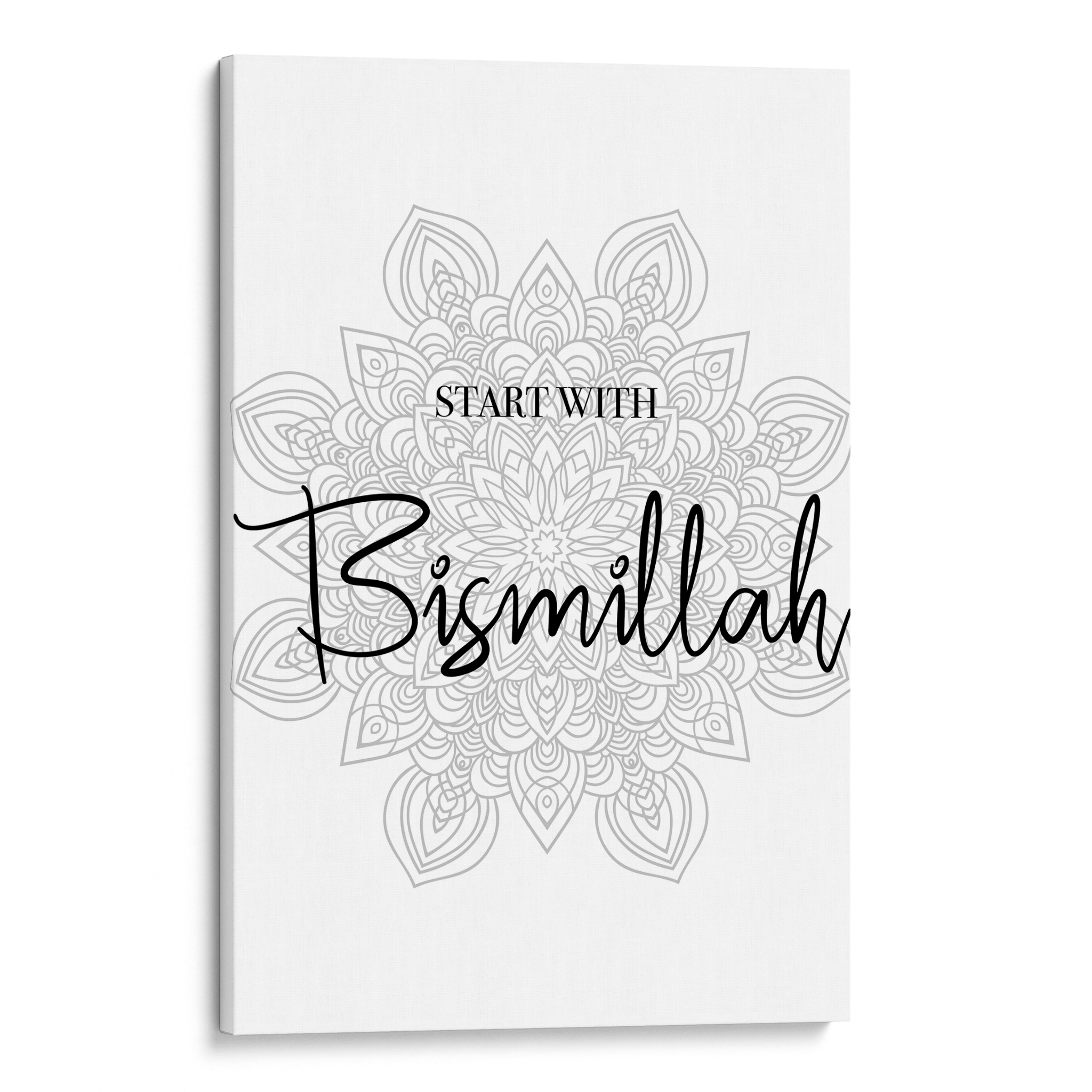 Start With Bismillah Canvas