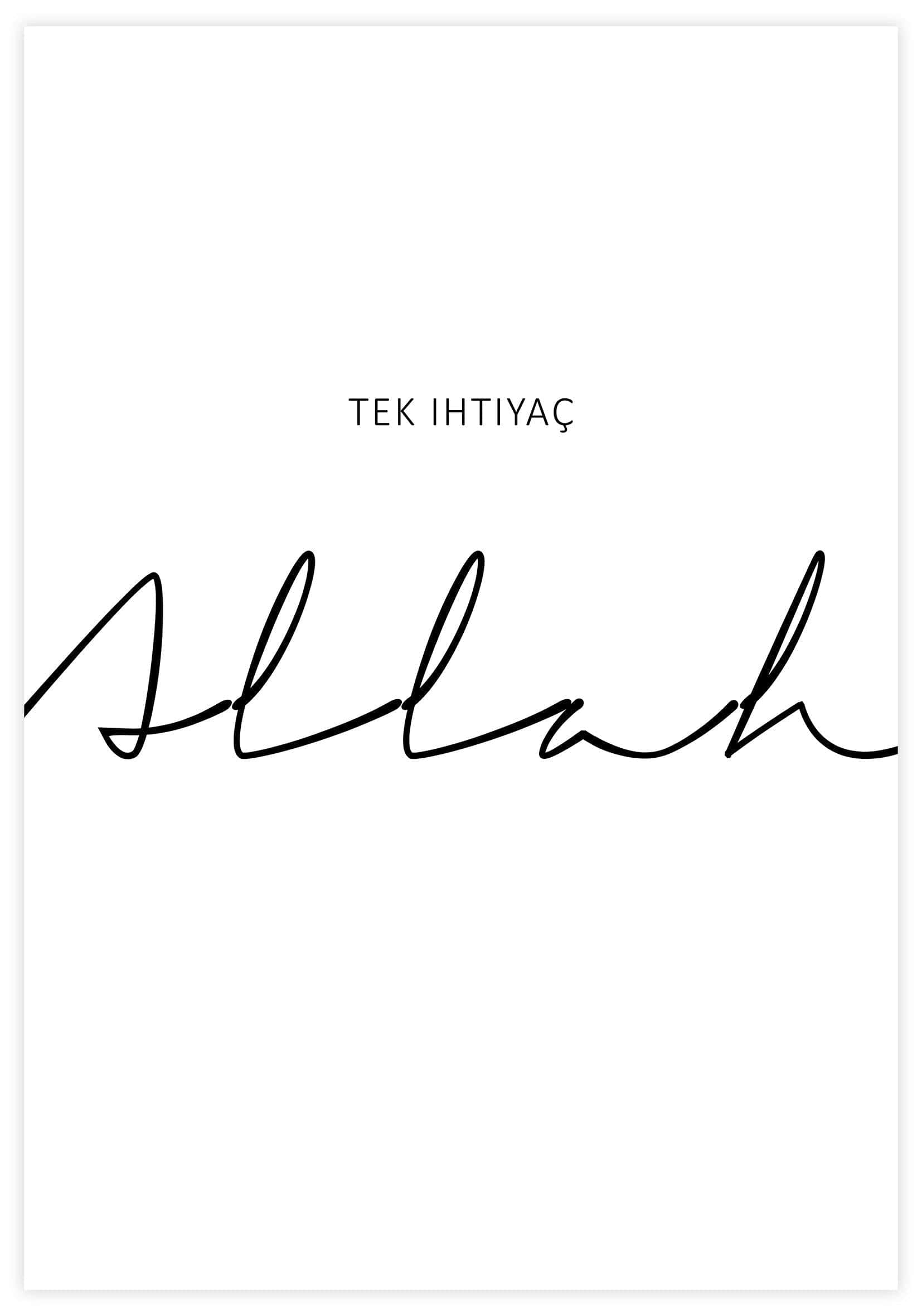 Tek Ihtiyac Allah Poster