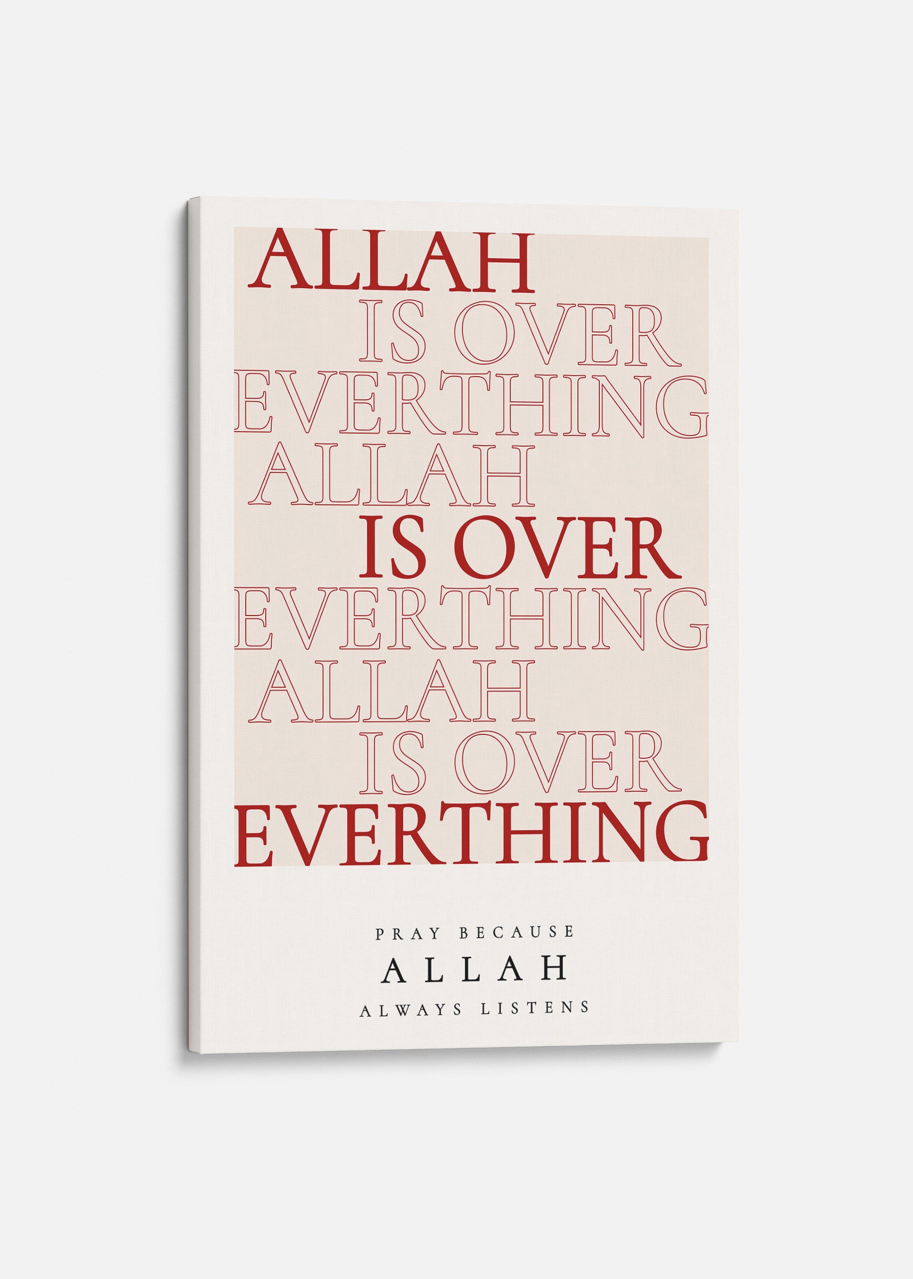 Allah Over Everything Canvas