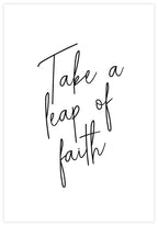 Take A Leap Of Faith Poster