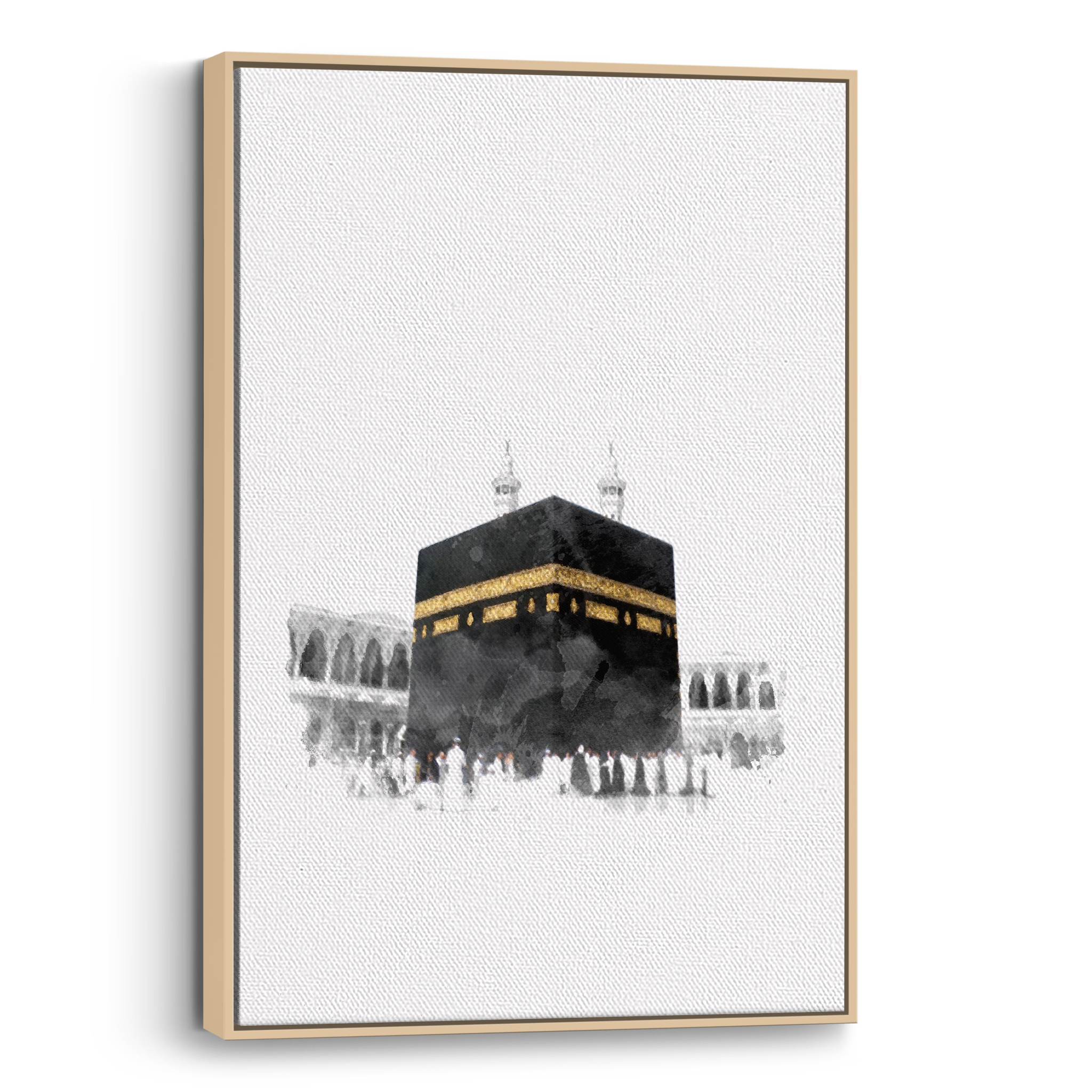 Kaaba Watercolor Canvas