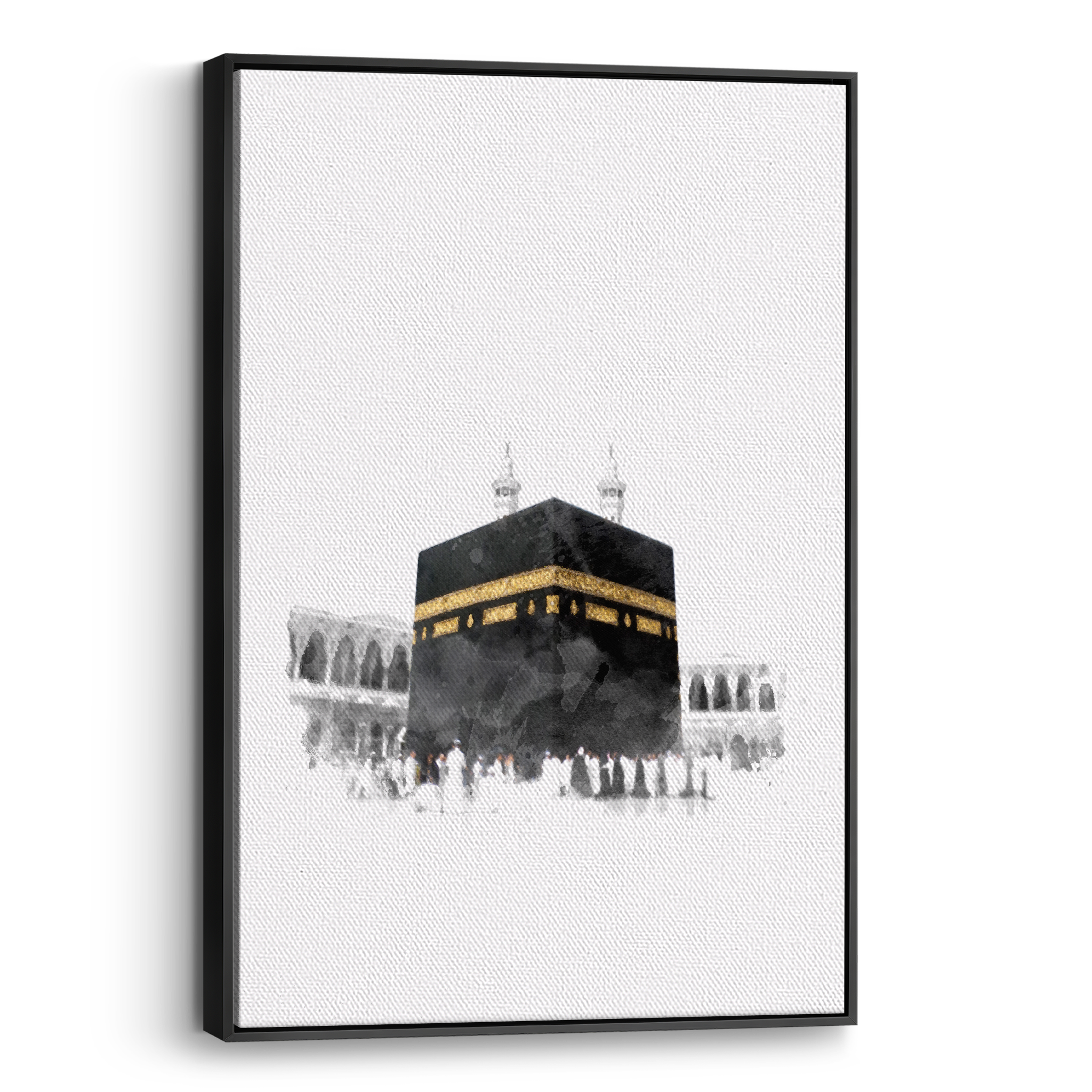 Kaaba Watercolor Canvas