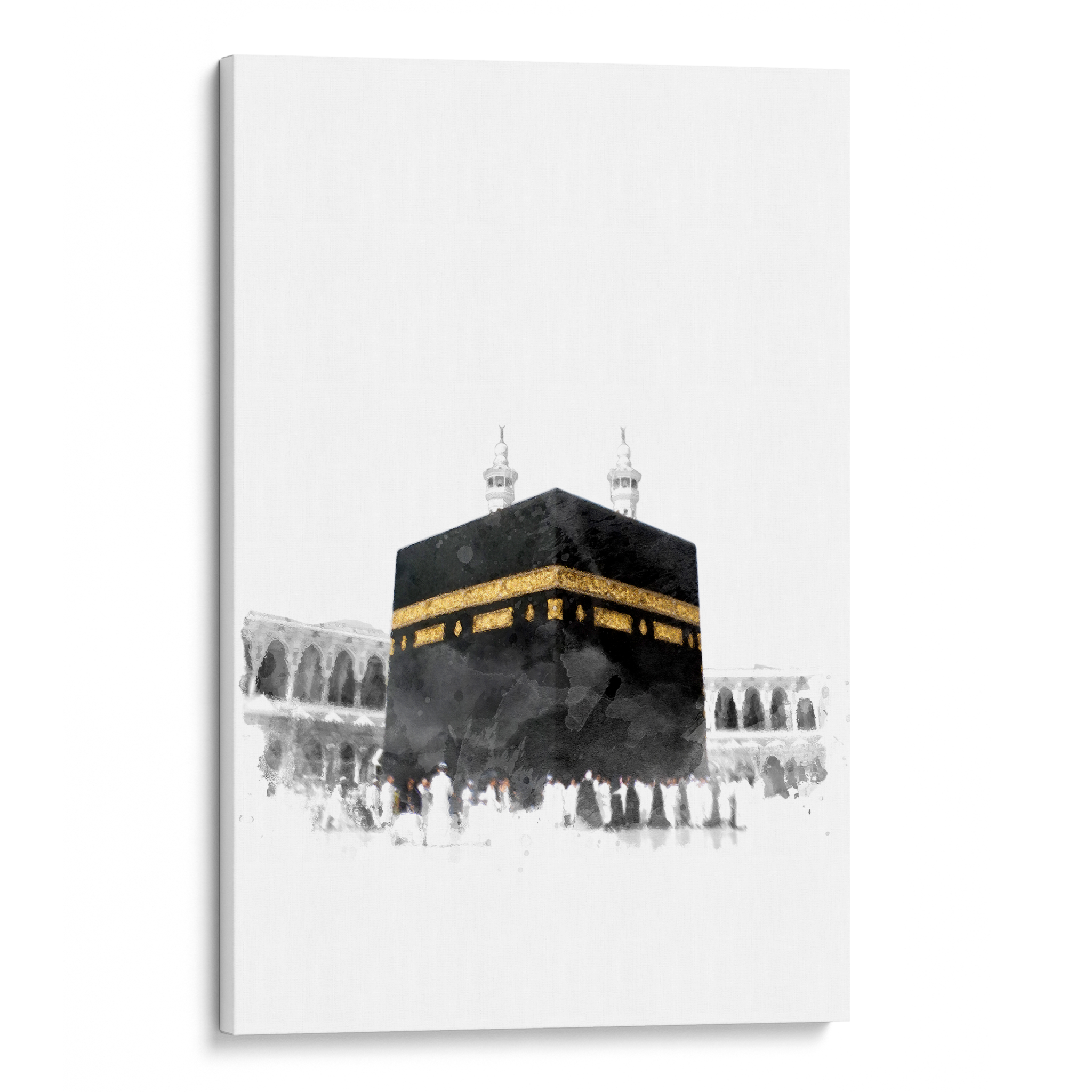Kaaba Watercolor Canvas