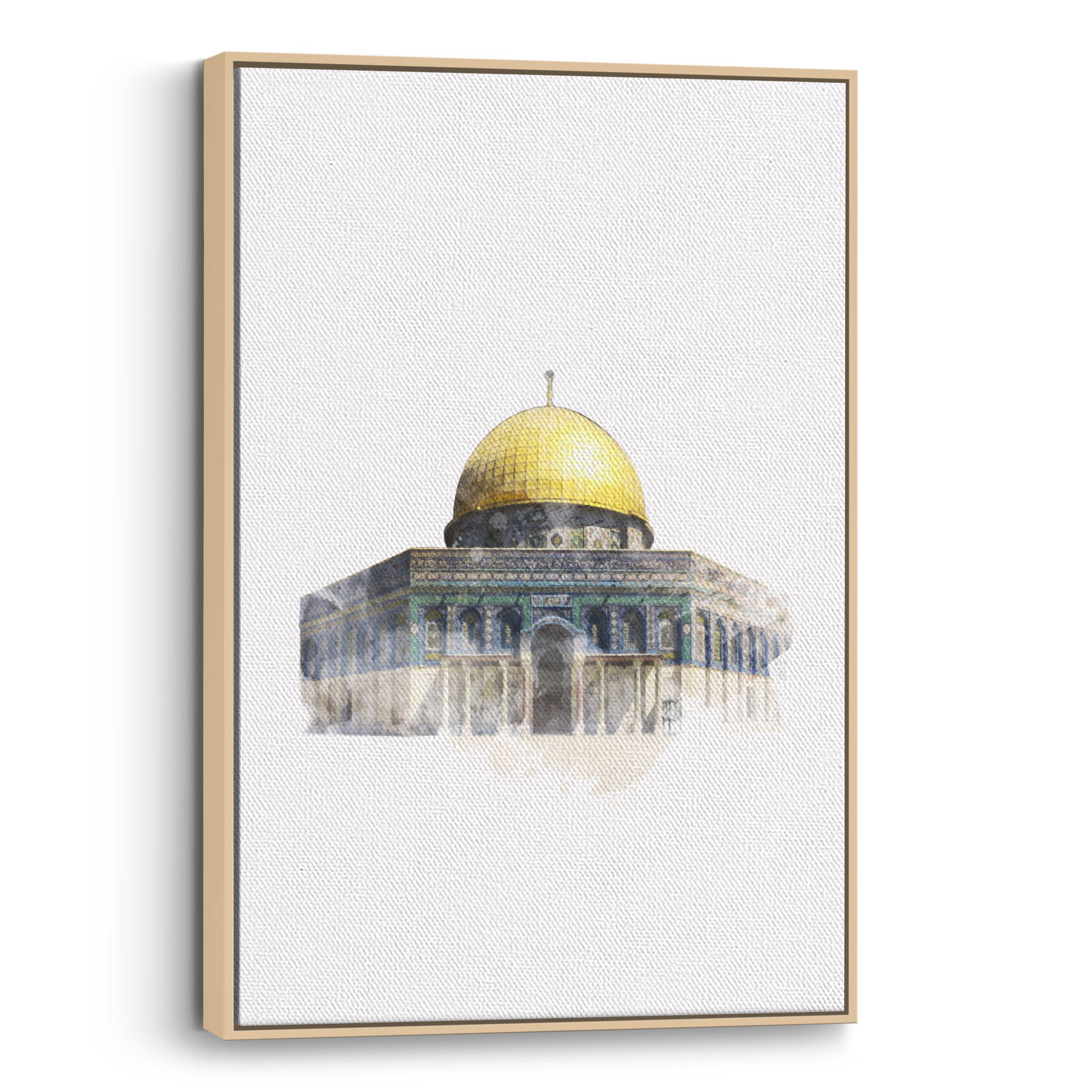 Al Aqsa Watercolor Canvas