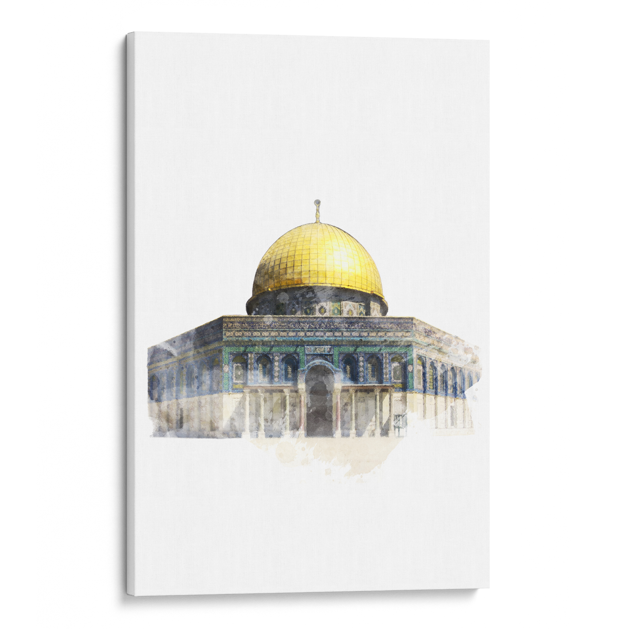 Al Aqsa Watercolor Canvas