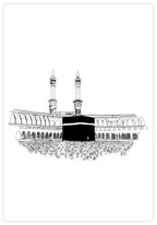 Kaaba Illustration Poster