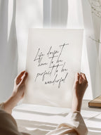 Life doesn't have to be perfect Poster