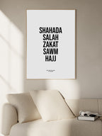 Five Pillars Of Islam Poster