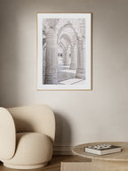 White Hallway Poster