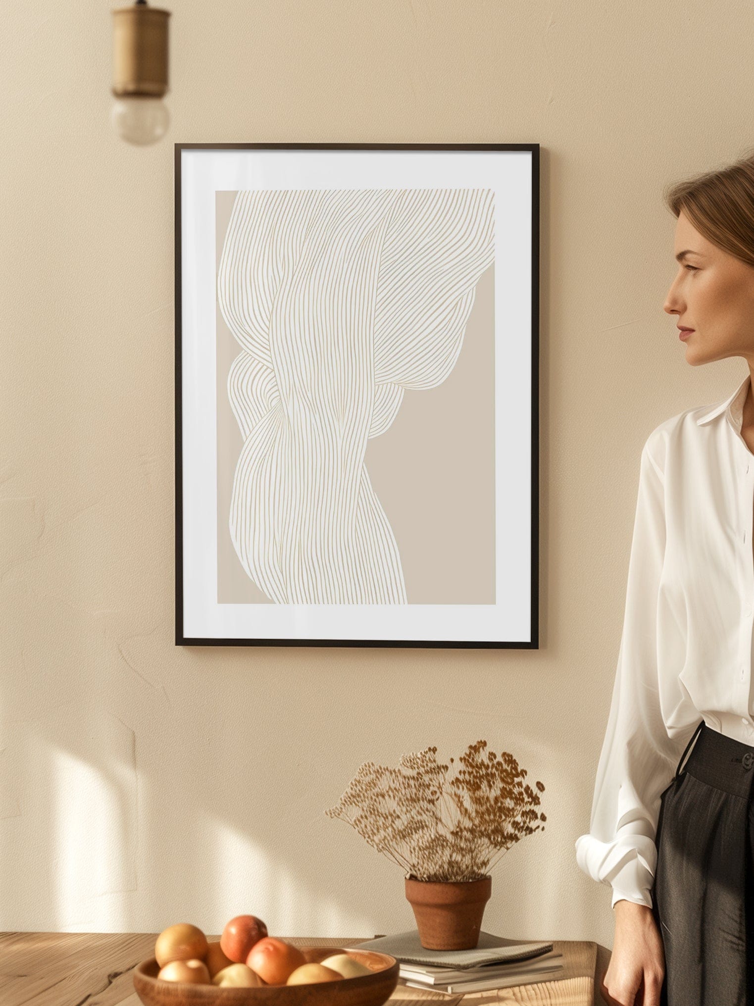 Abstract Lines no1 Poster