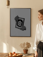 Holding Quran Grey Poster