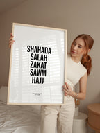 Five Pillars Of Islam Poster