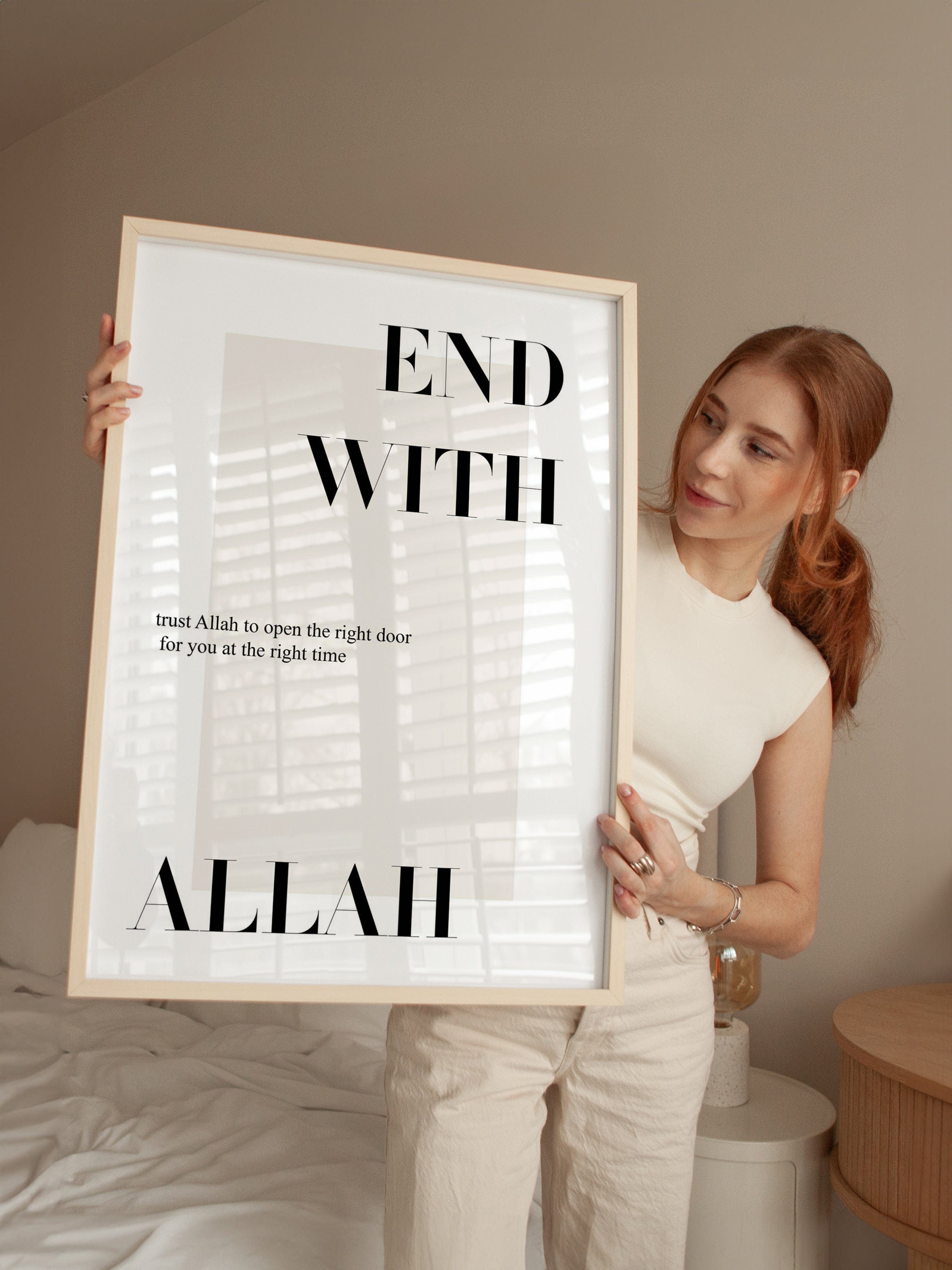 End With Allah Poster