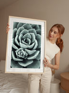 Mint Green Succulent Poster