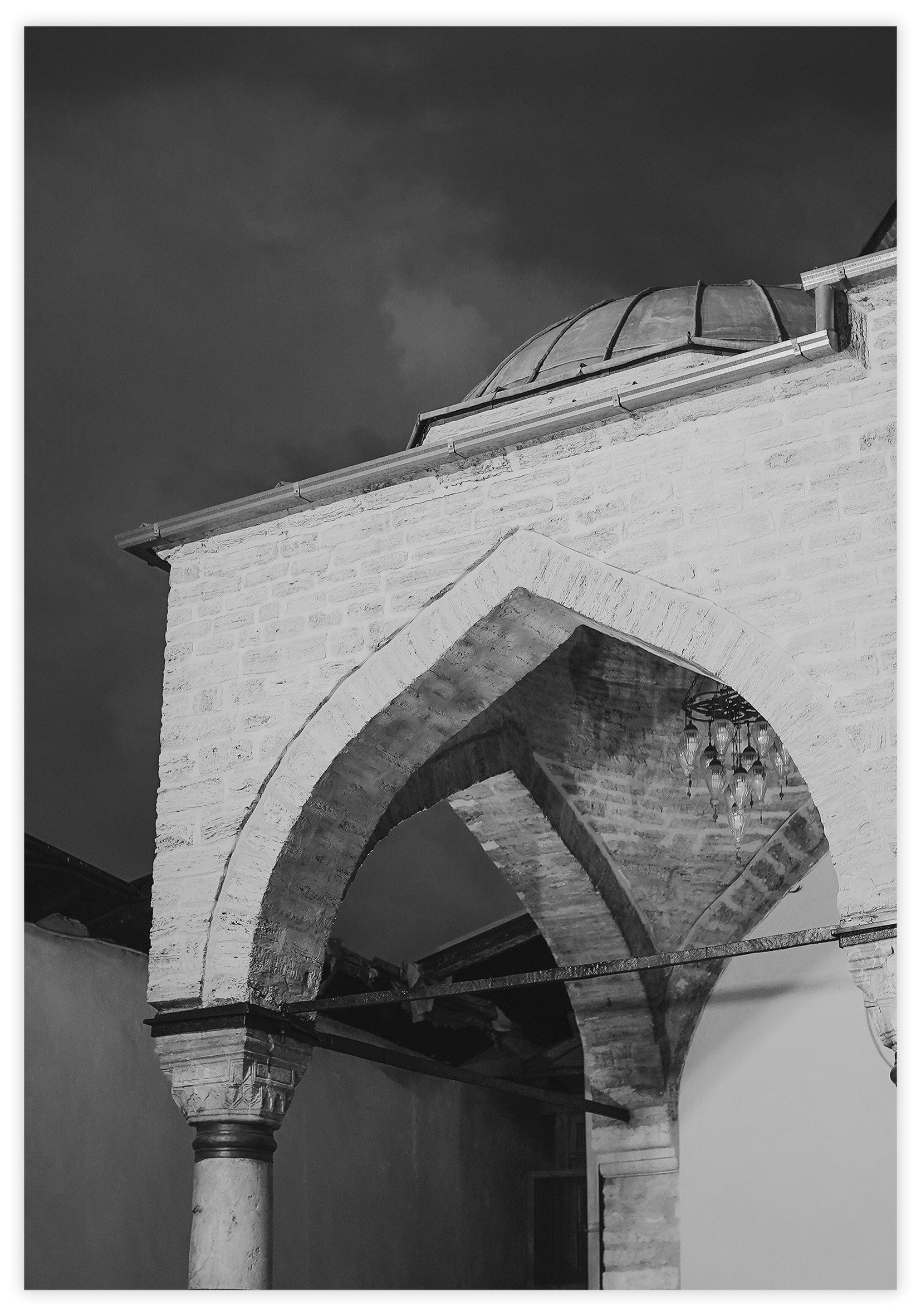 Mosque By Night Poster