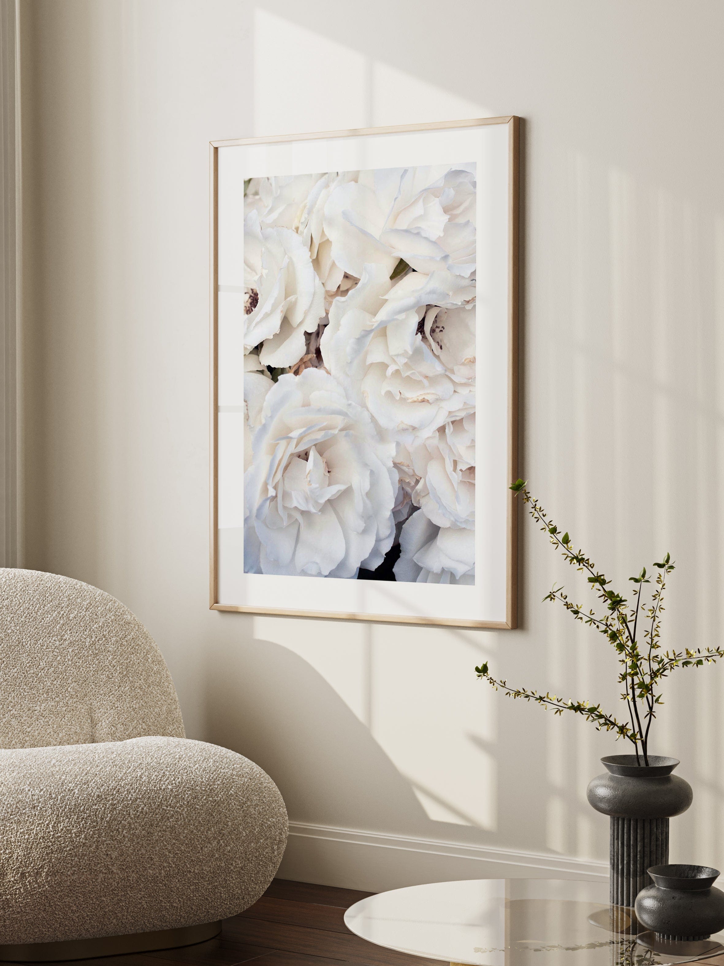 White Roses Poster