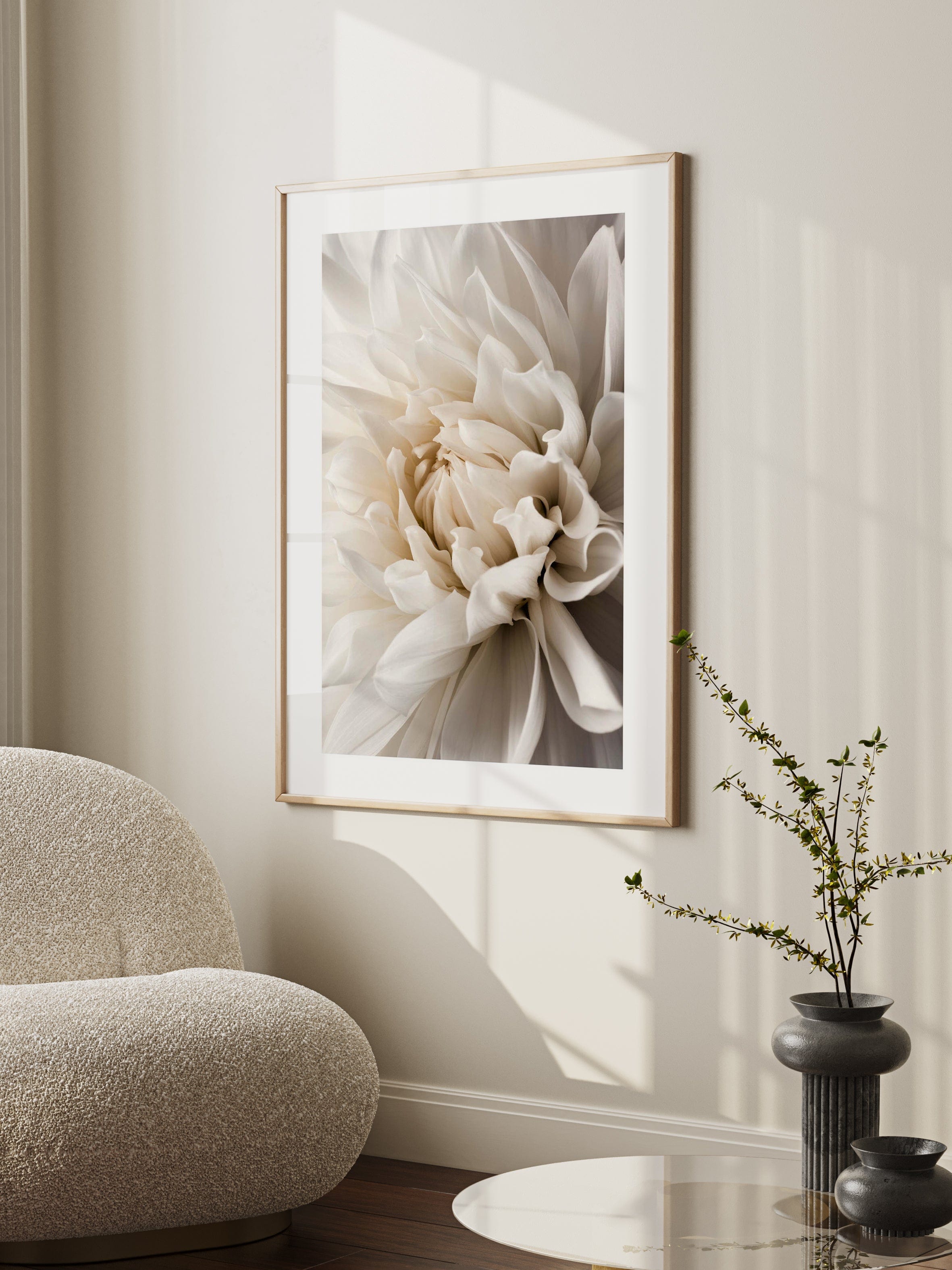 White Dahlia Poster