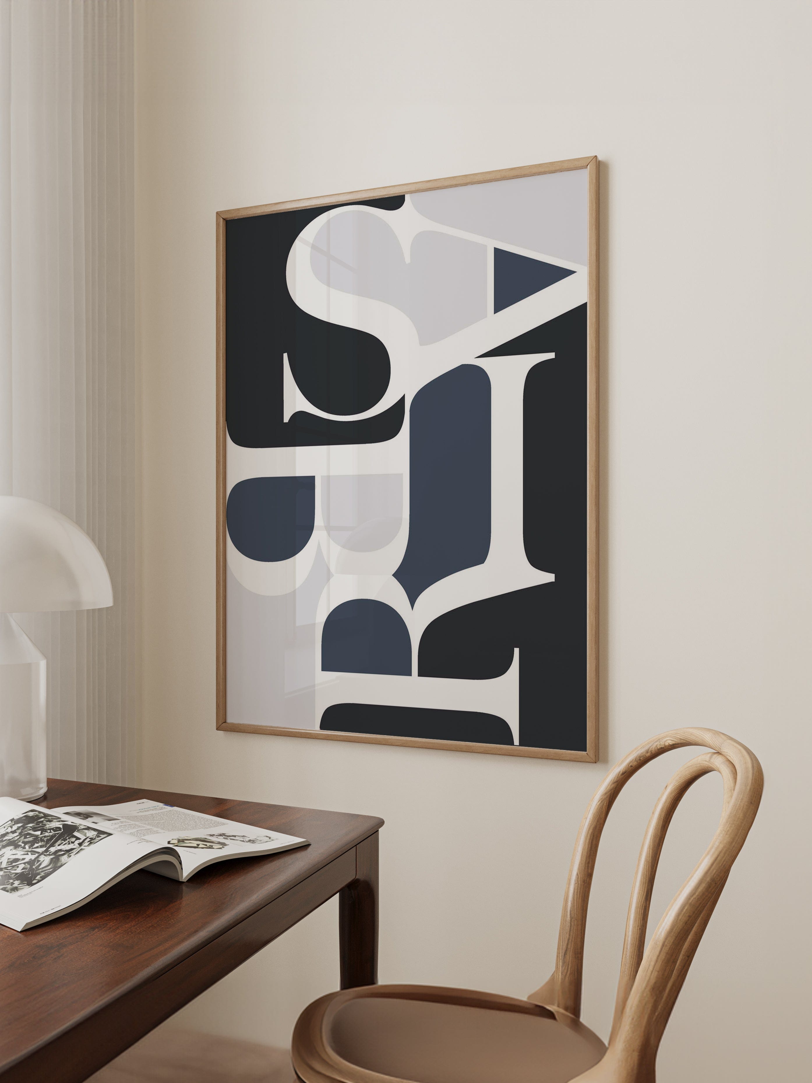 Sabir Blue Poster
